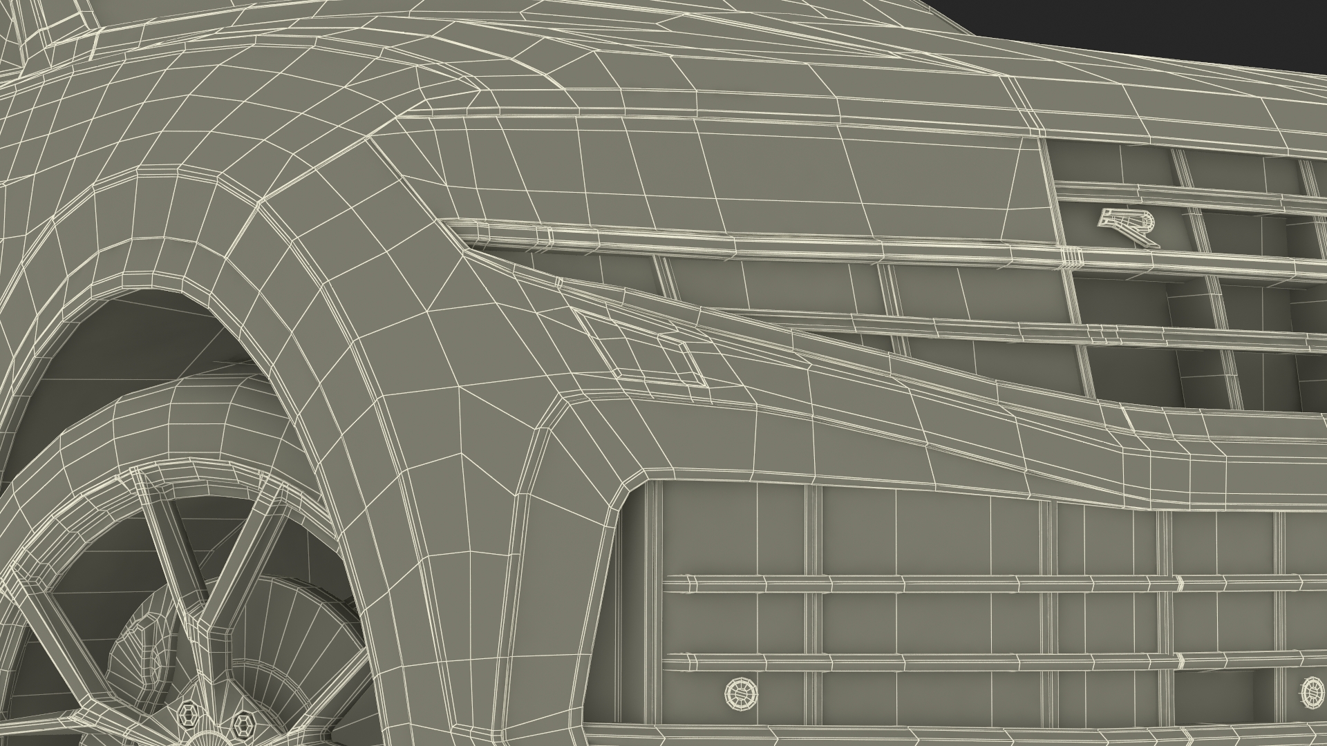 3D model Volkswagen Touareg 2024 Grey Rigged