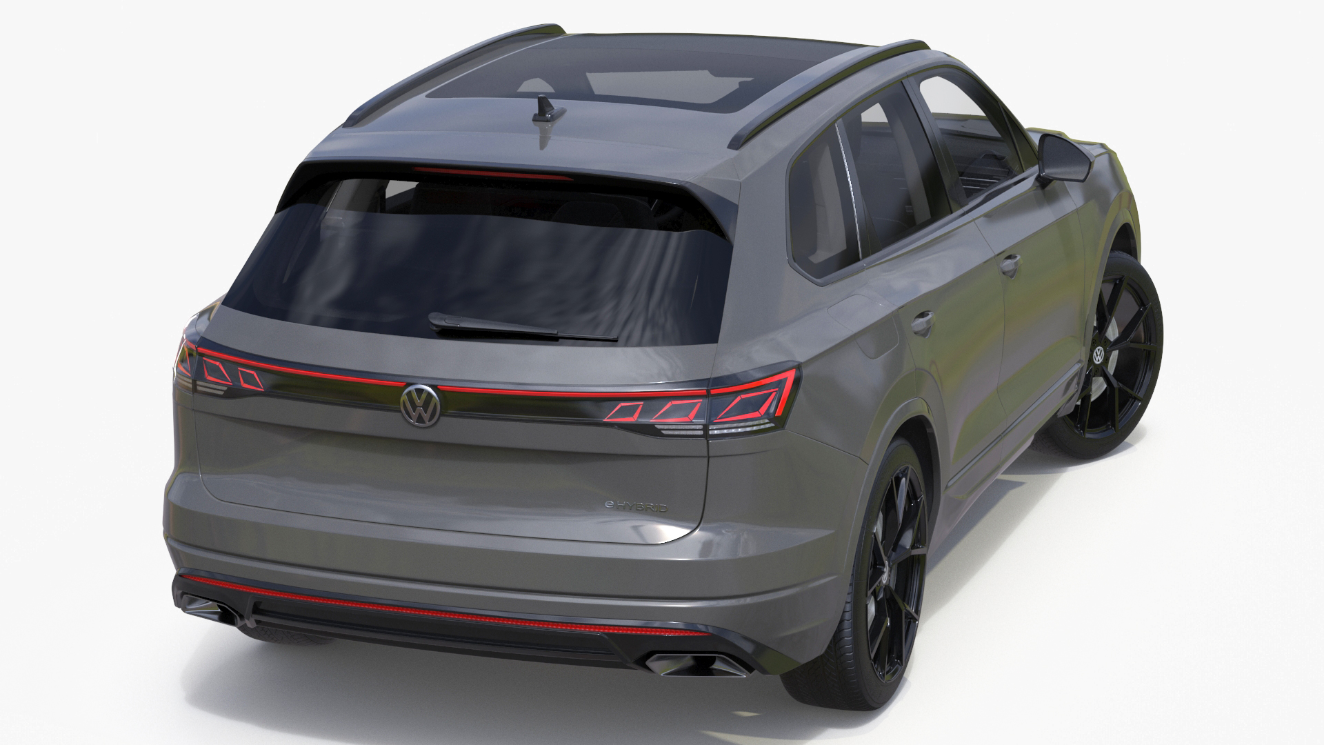 3D model Volkswagen Touareg 2024 Grey Rigged