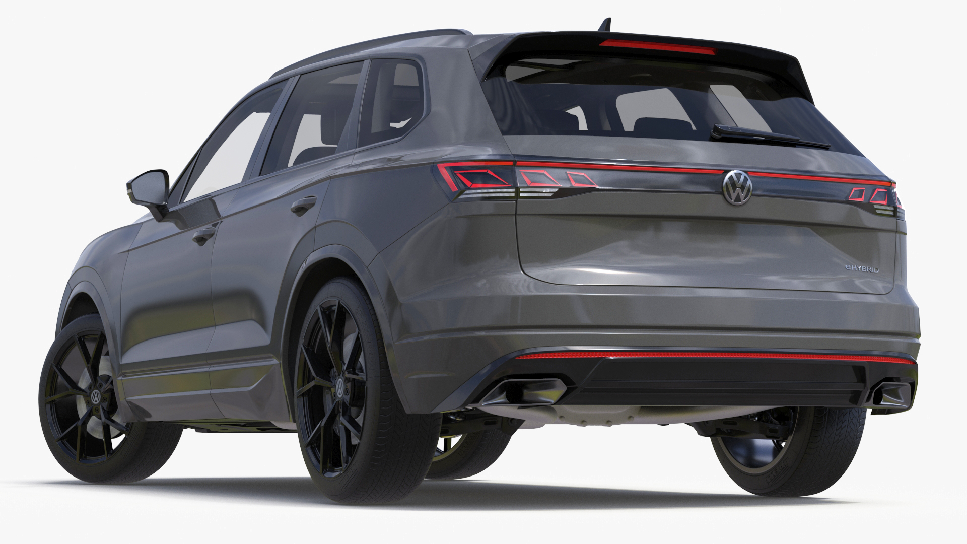 3D model Volkswagen Touareg 2024 Grey Rigged