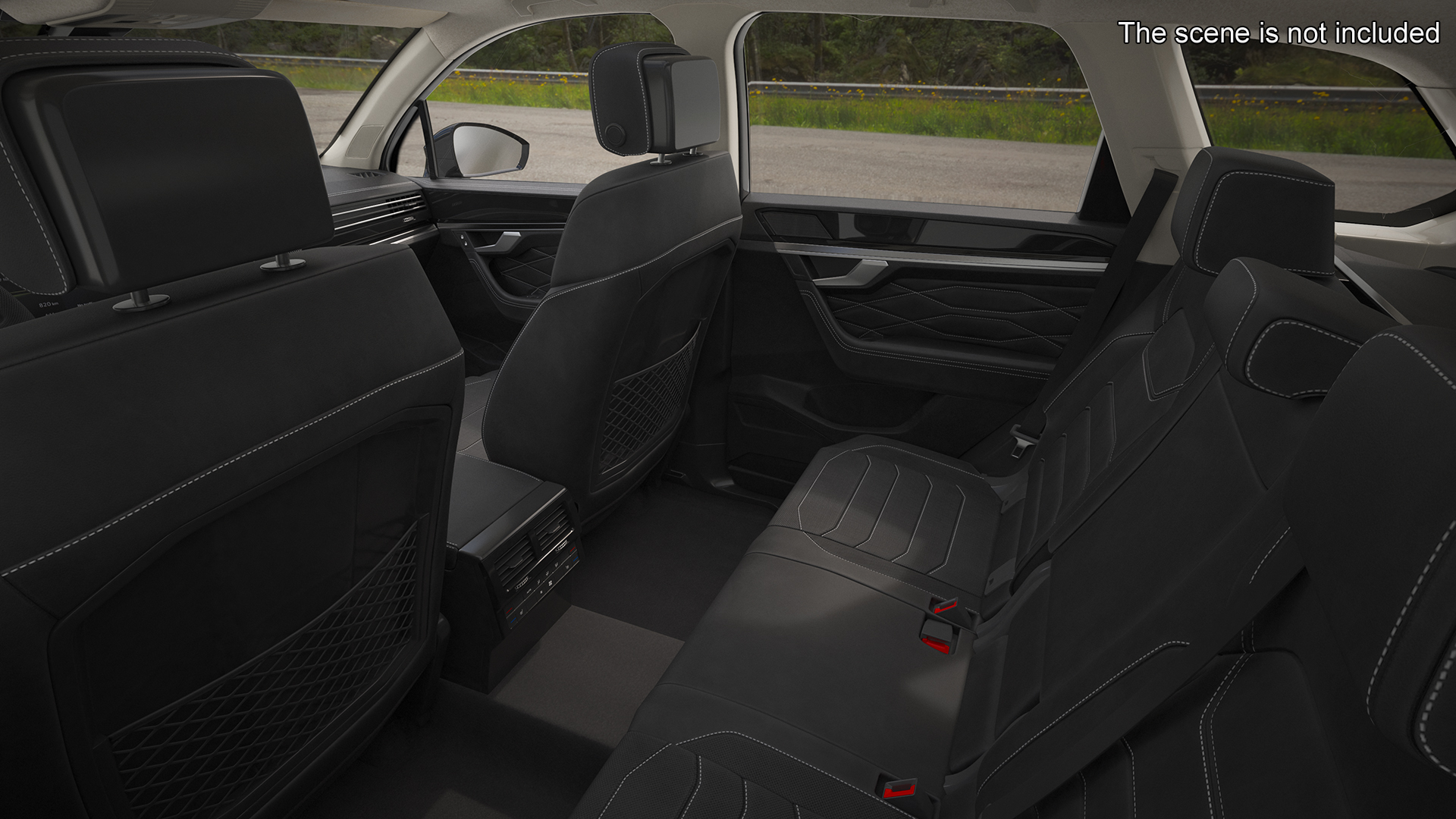 3D model Volkswagen Touareg 2024 Grey Rigged
