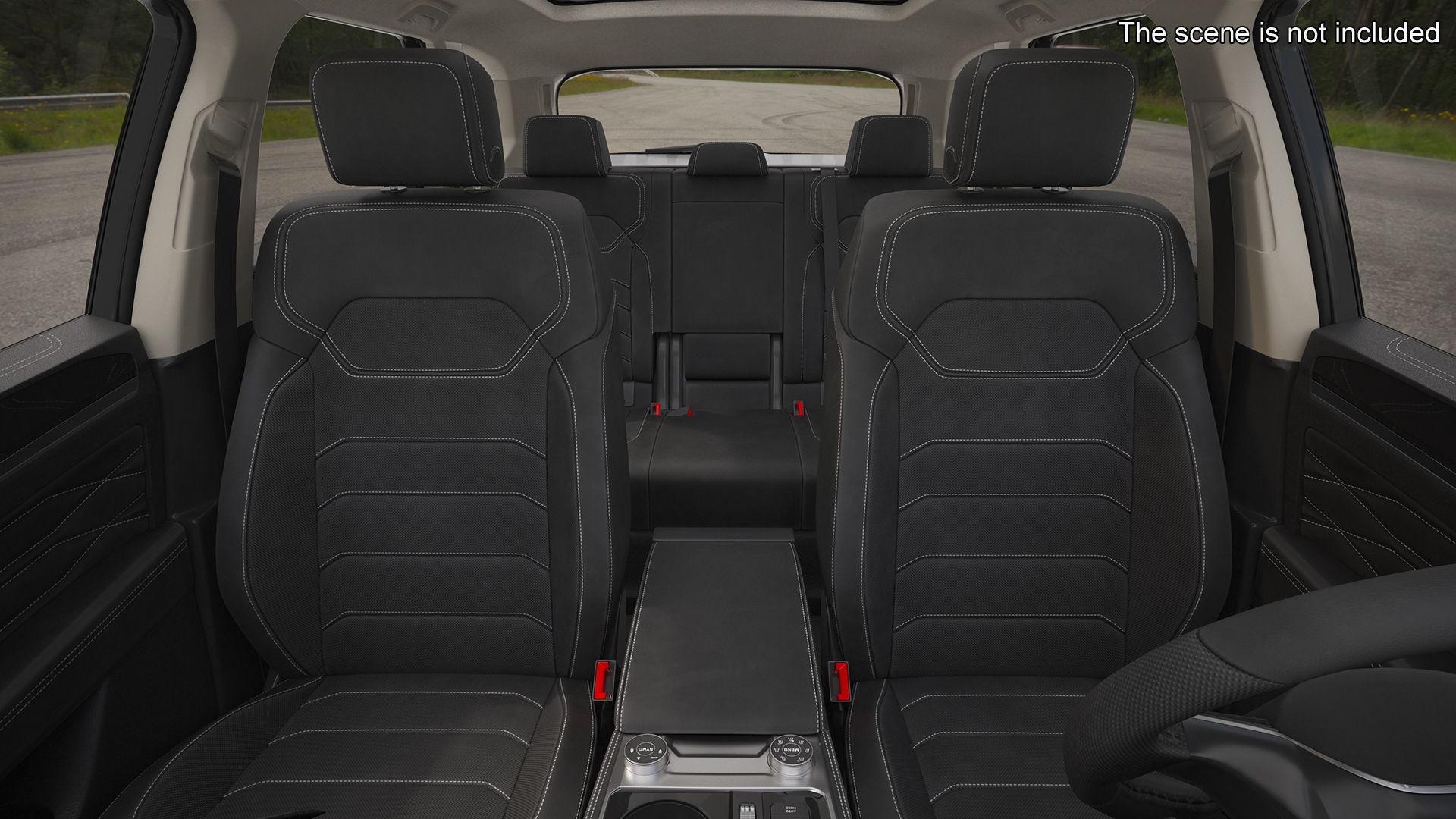 3D model Volkswagen Touareg 2024 Grey Rigged