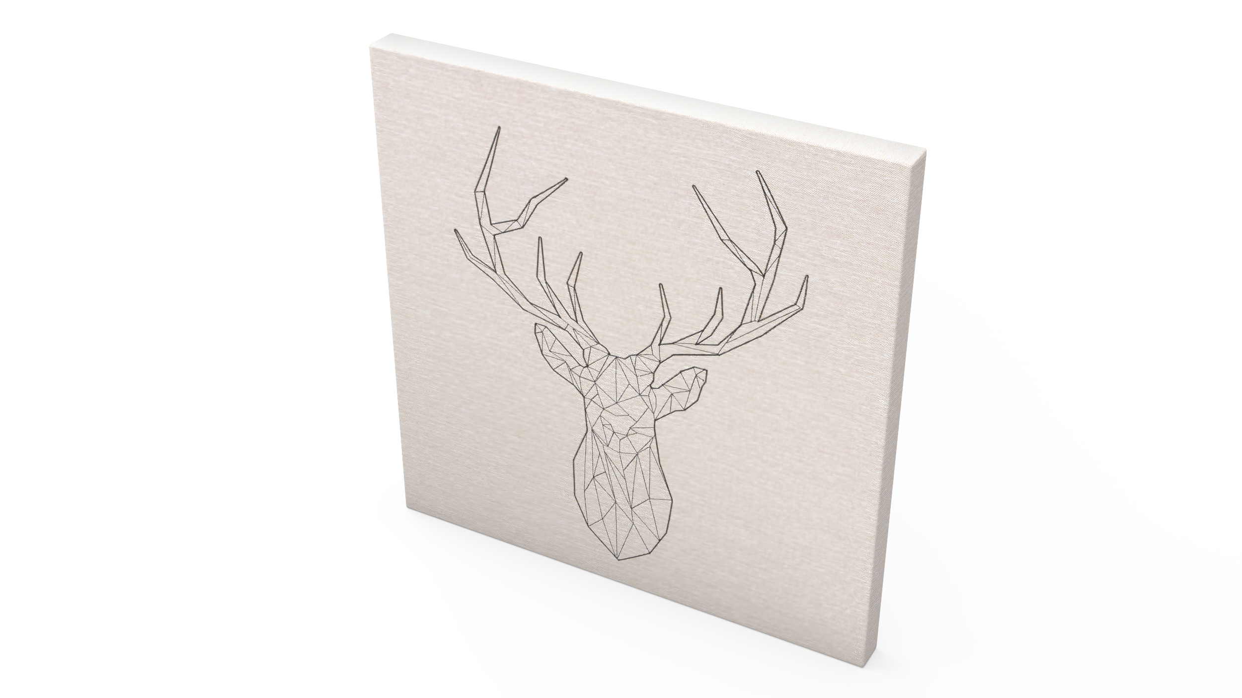 Wall Decor Picture IKEA PJATTERYD Black Deer 3D model