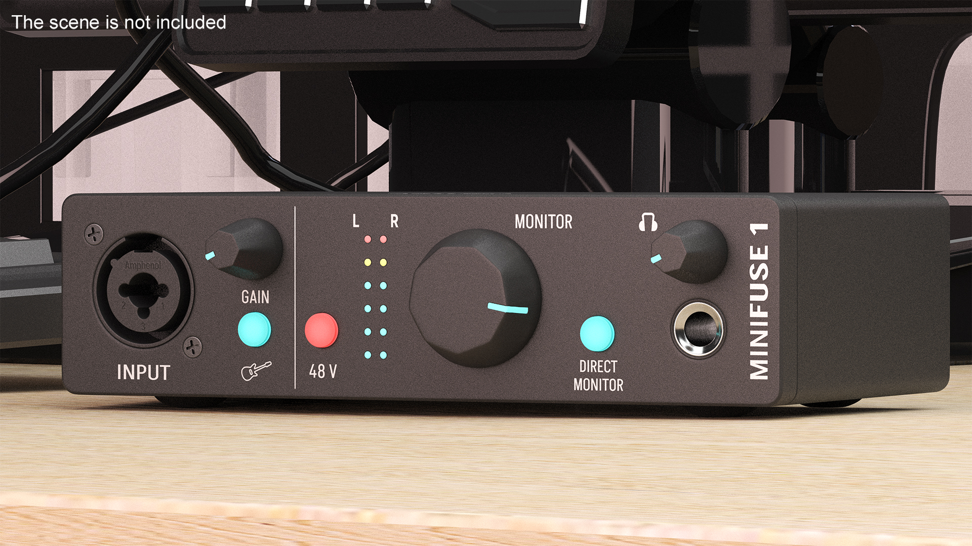 Arturia MiniFuse 1 USB Audio Interface Black 3D model