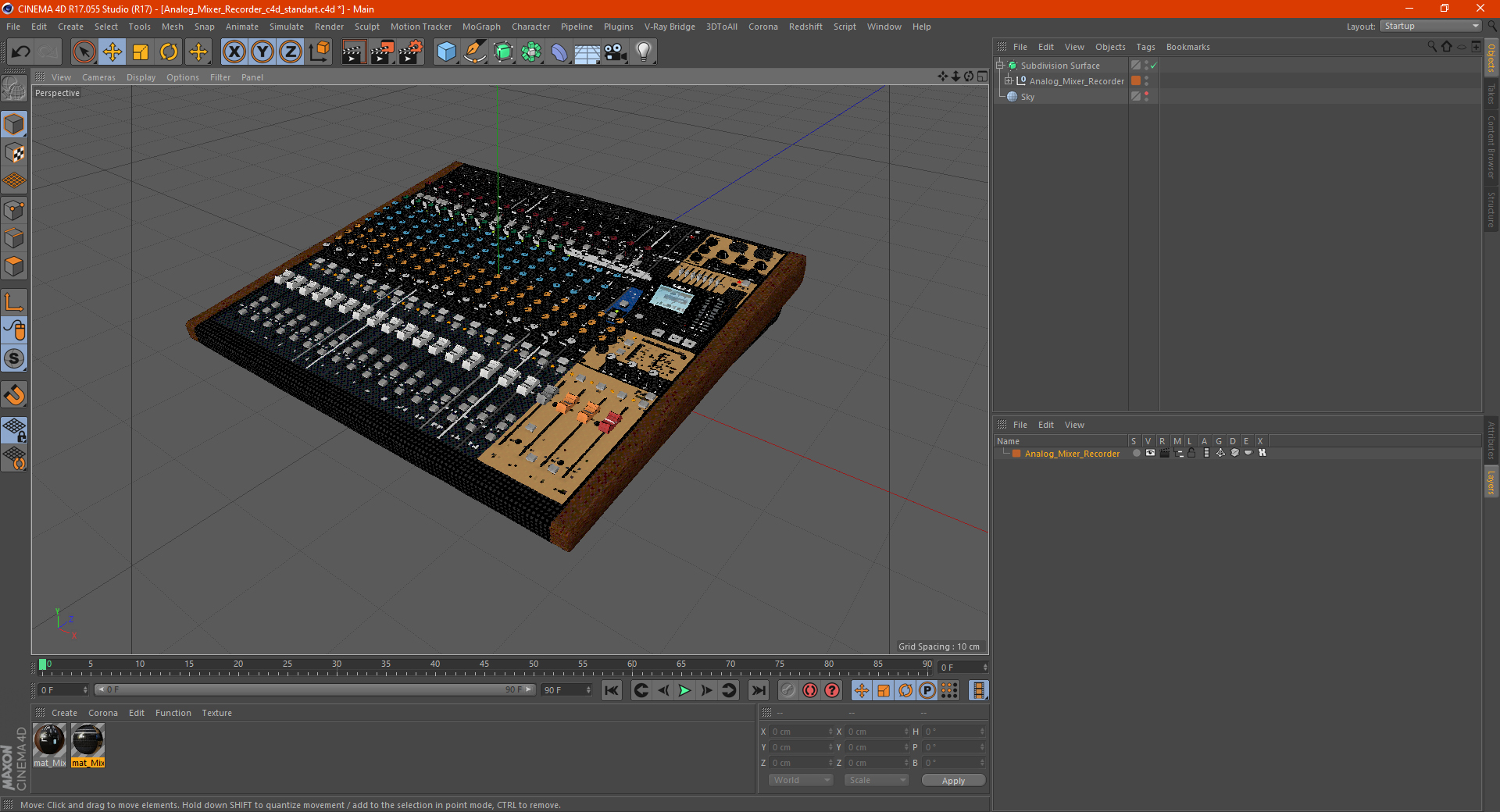 3D Analog Mixer Recorder