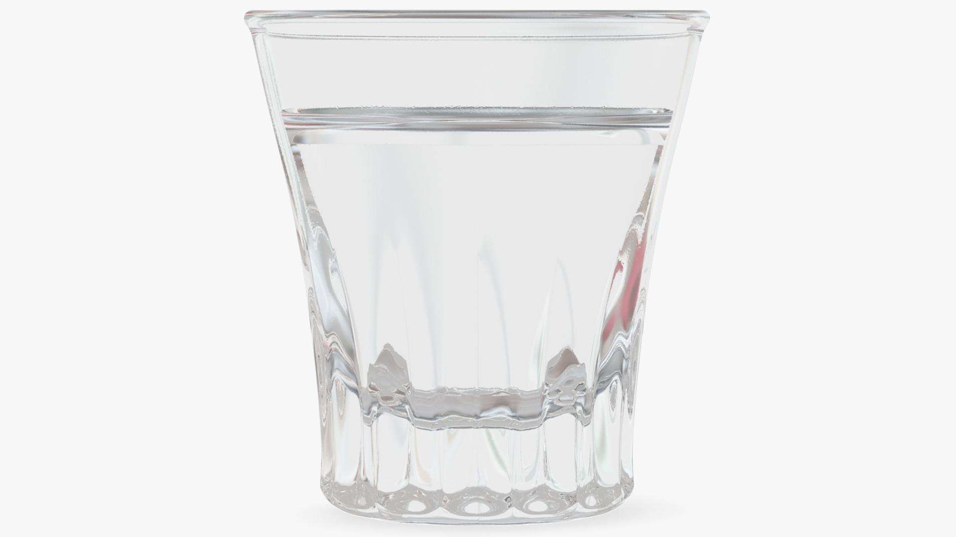 Faceted Glass of Vodka 3D