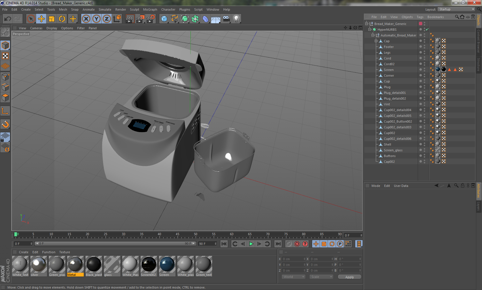 Bread Maker Generic 3D model