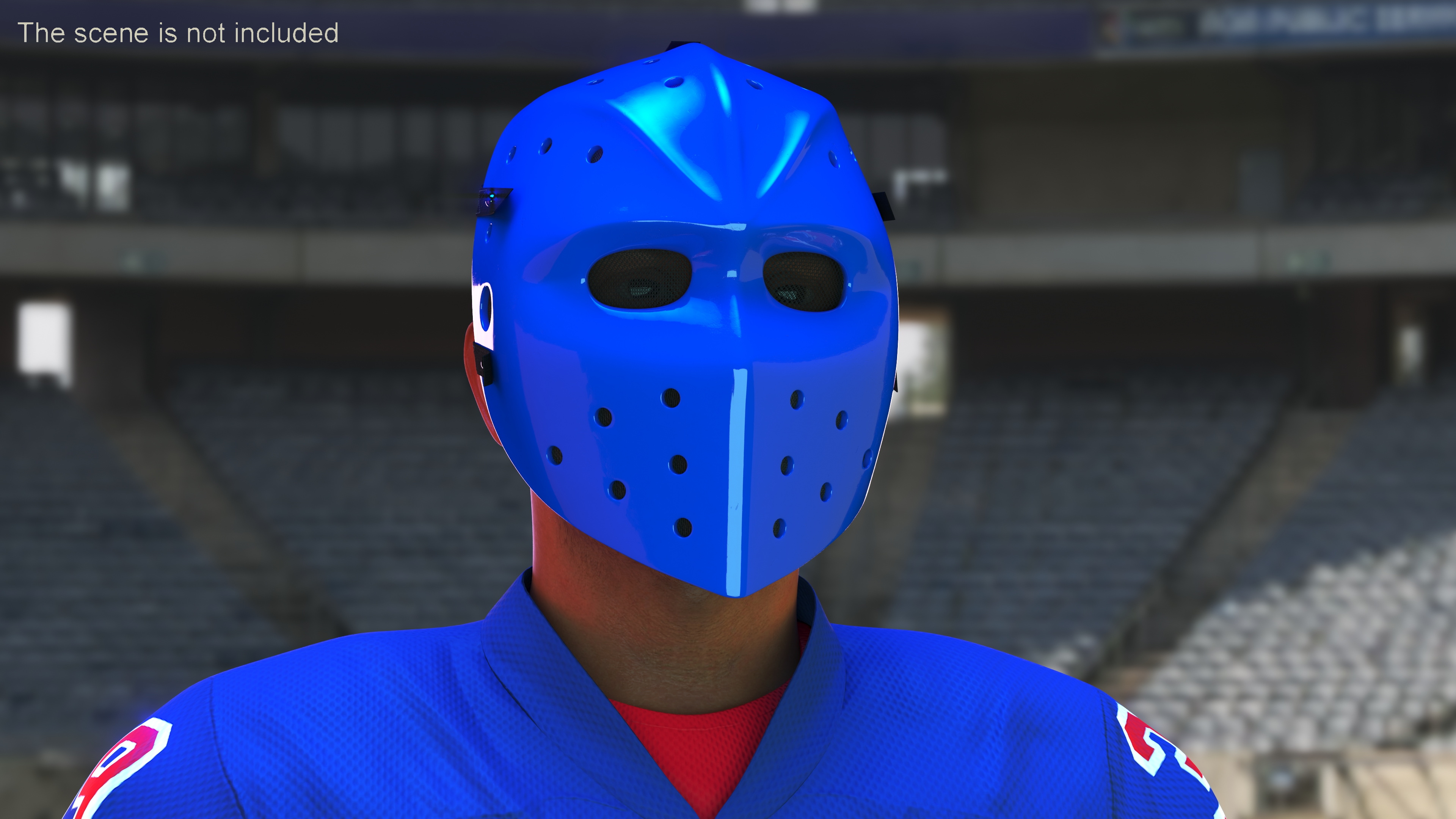 Hockey Goalie Mask Vintage Style 3D