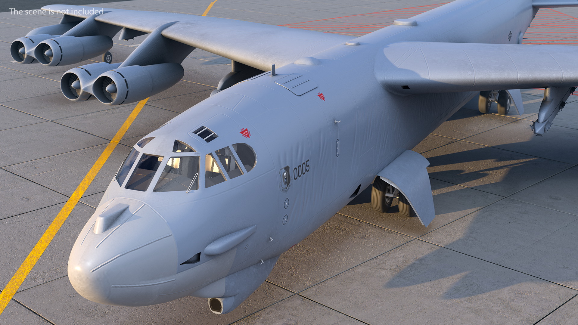 Boeing B52 Stratofortress Strategic Bomber 3D