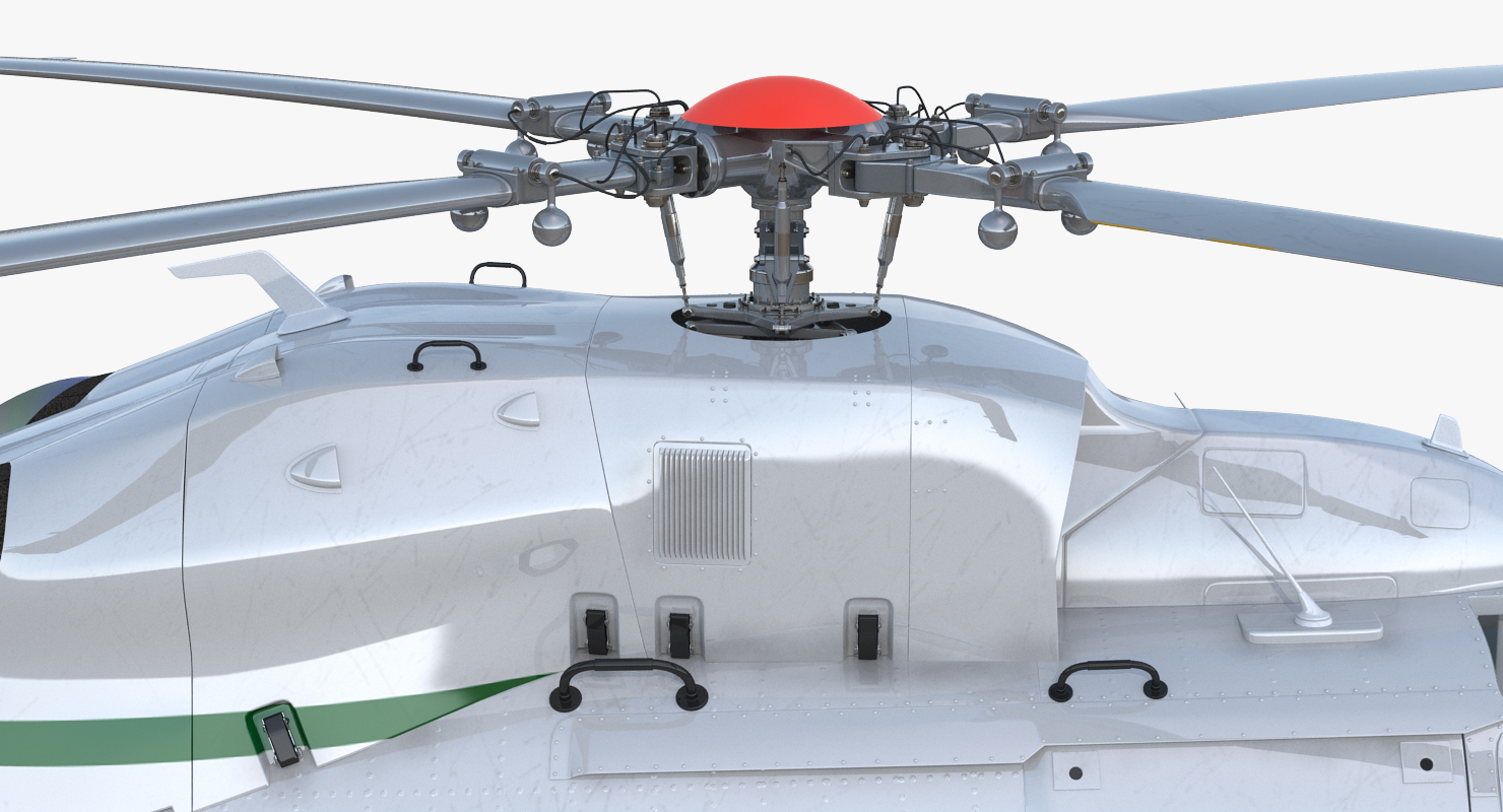 3D model Kawasaki BK 117 German Police Helicopter