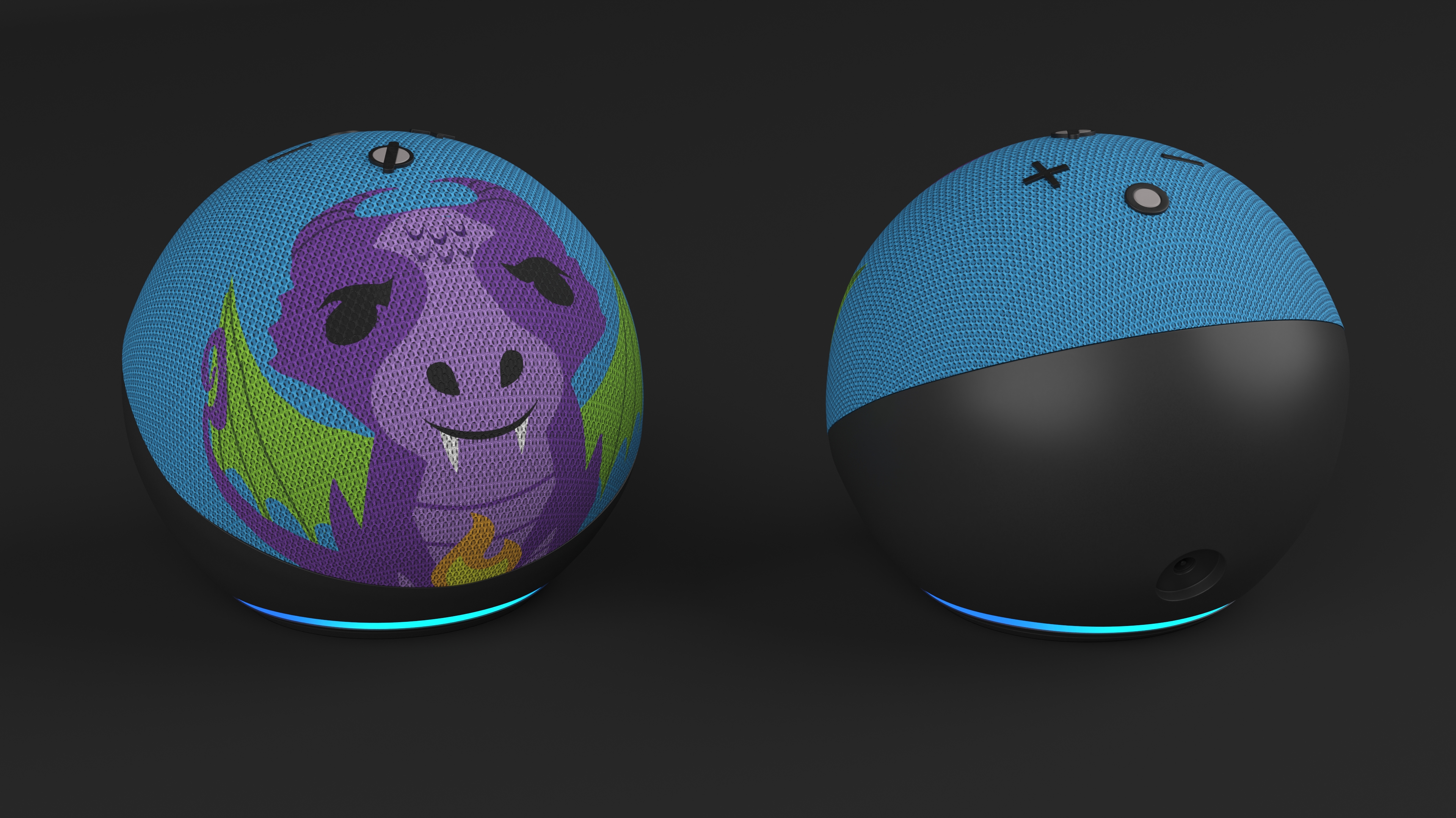 Wireless Speaker Echo Dot Kids Dragon 3D