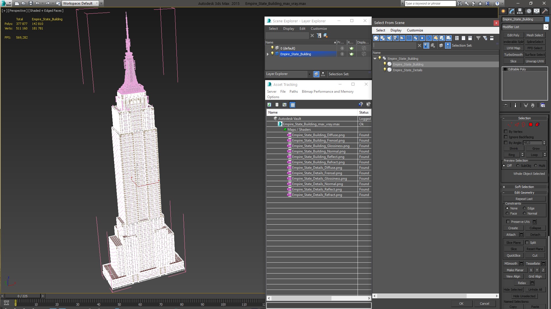 3D Empire State Building