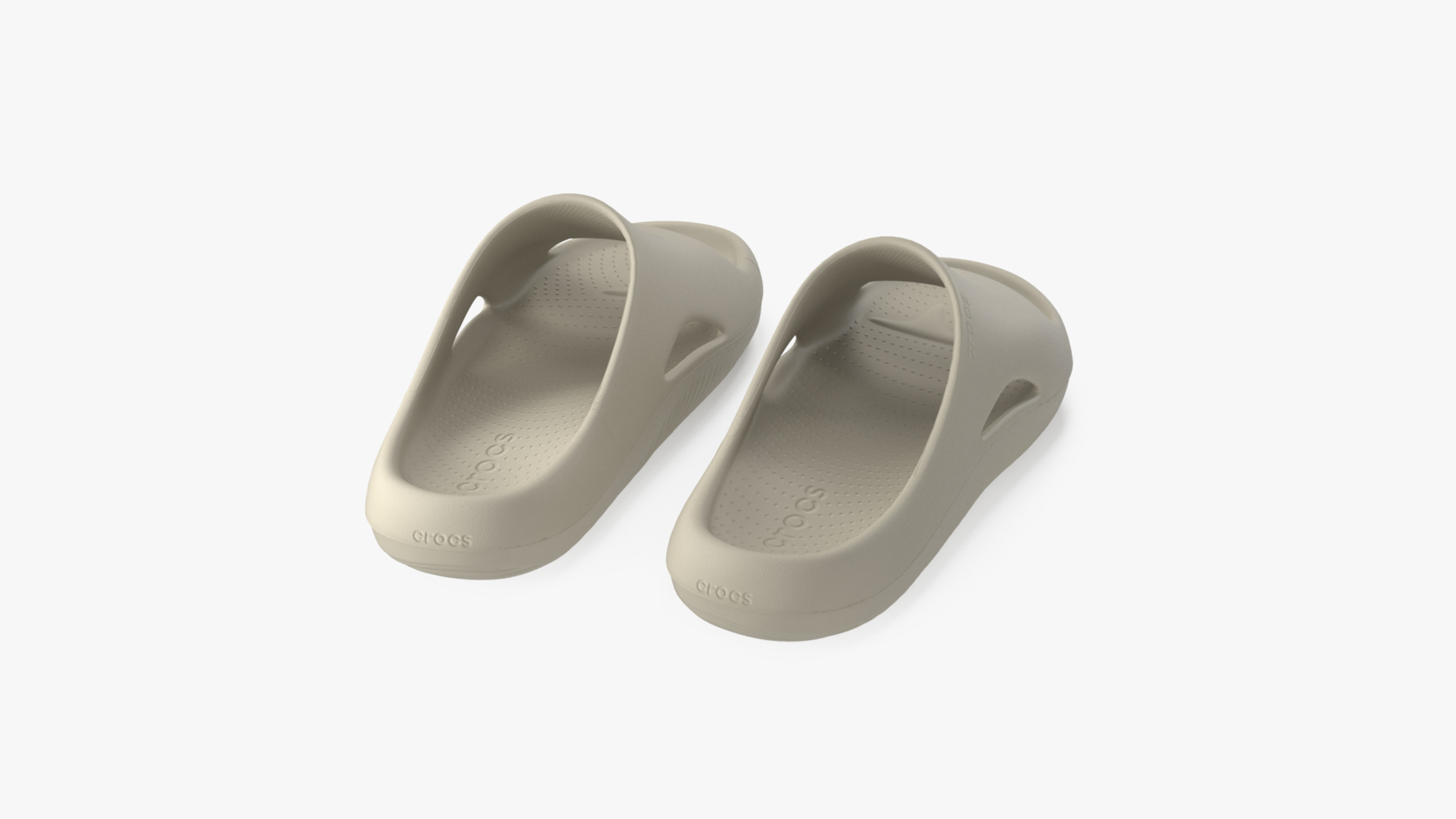 Crocs Mellow Slide Beige 3D model