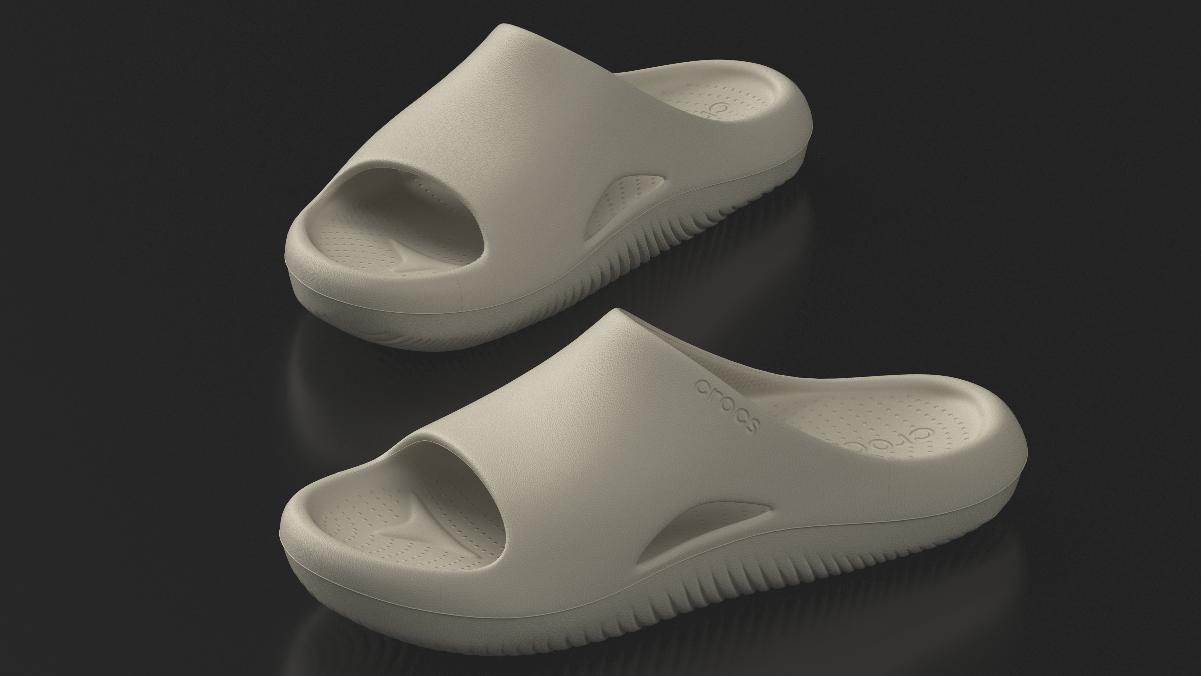 Crocs Mellow Slide Beige 3D model