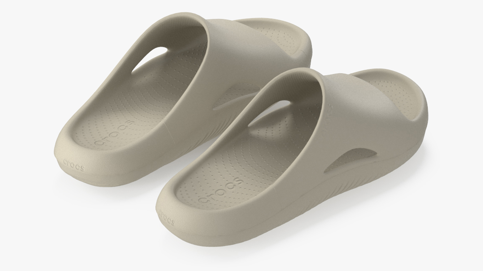 Crocs Mellow Slide Beige 3D model