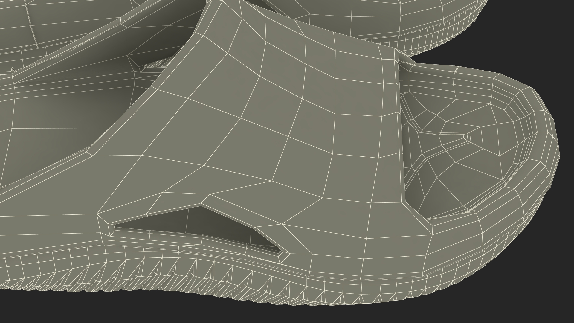 Crocs Mellow Slide Beige 3D model