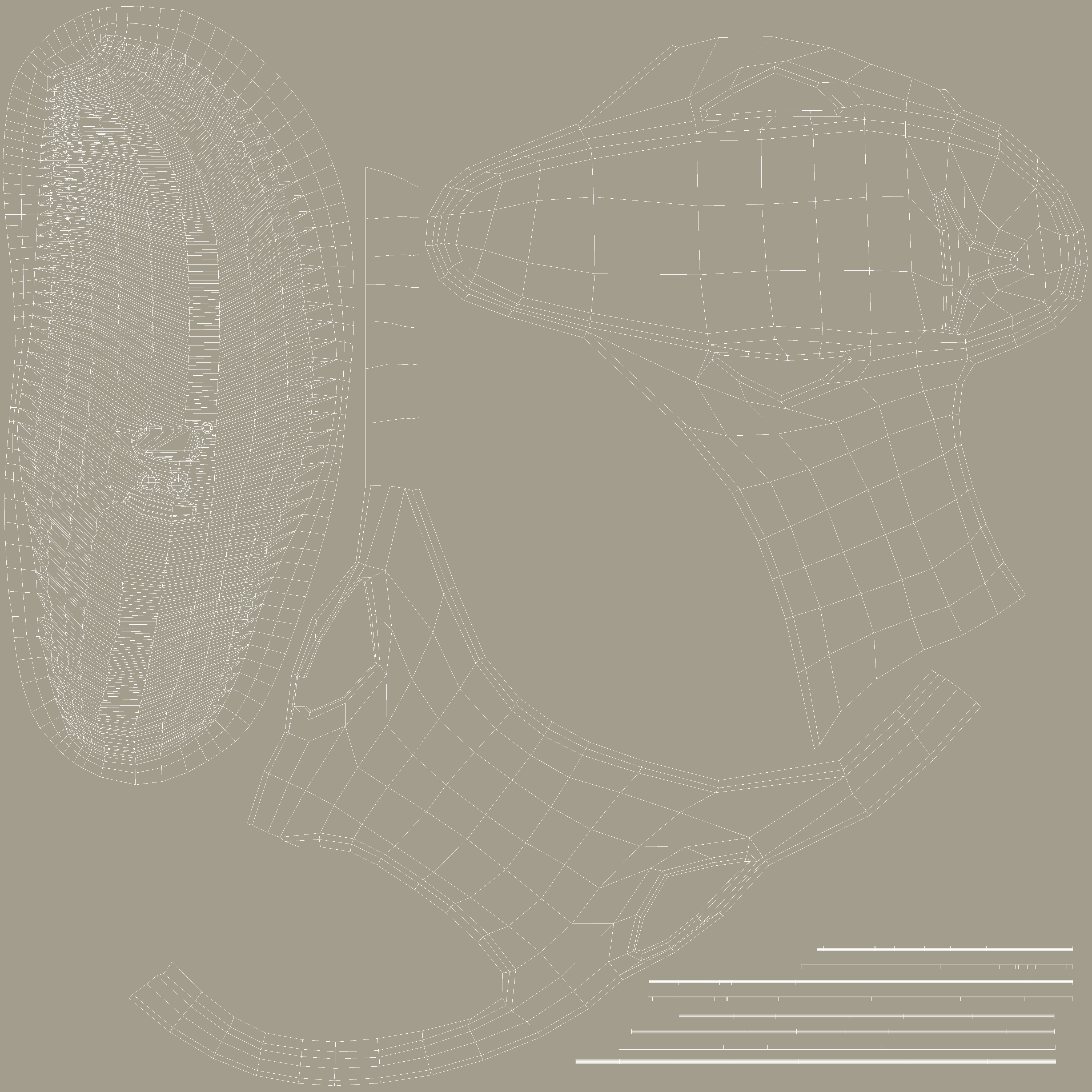 Crocs Mellow Slide Beige 3D model