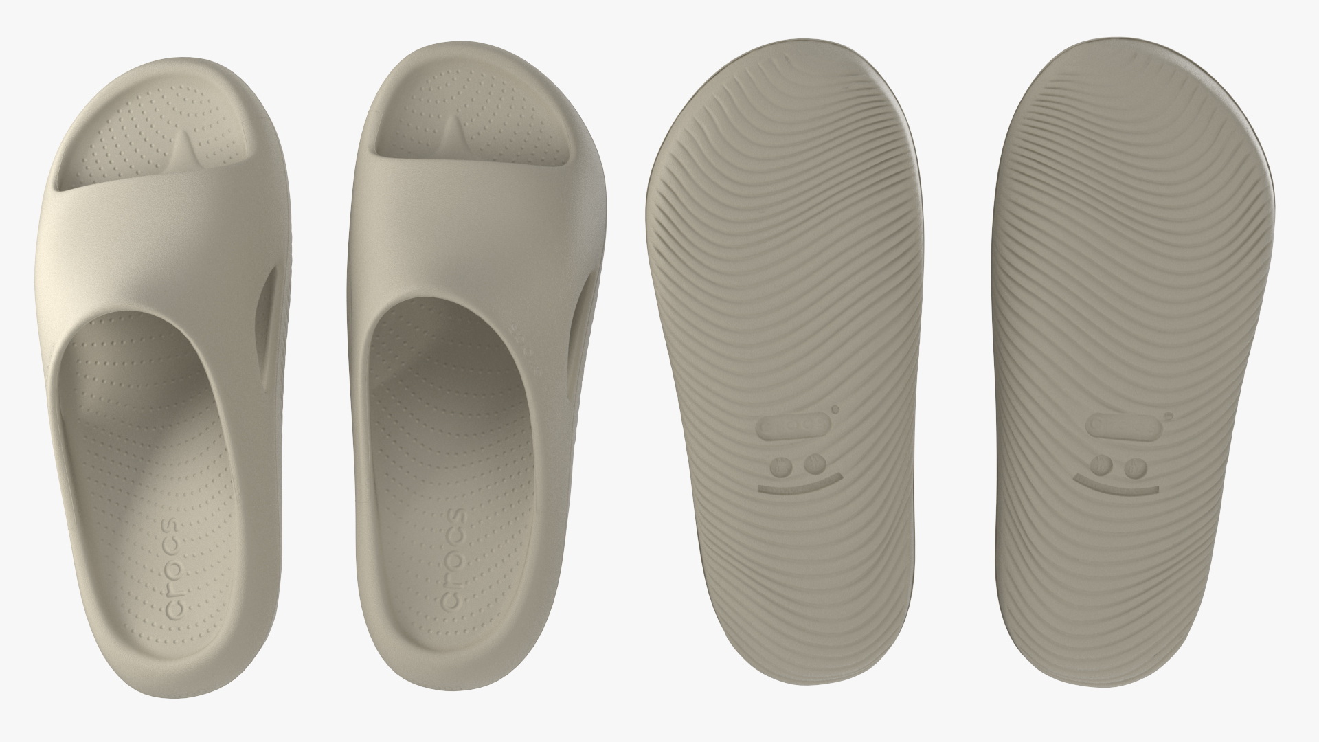 Crocs Mellow Slide Beige 3D model