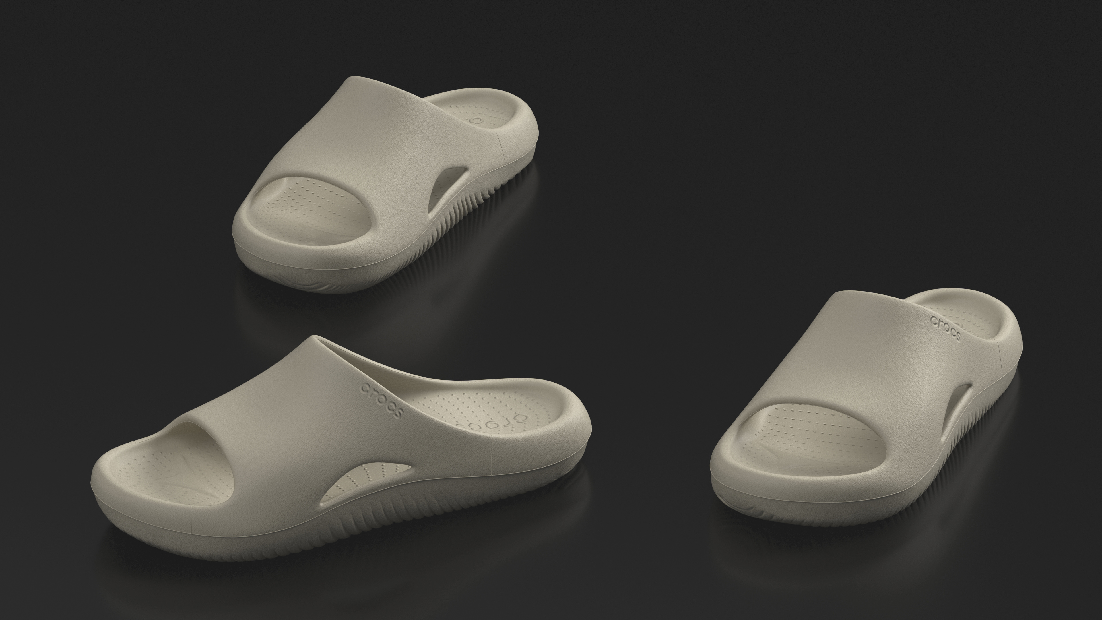 Crocs Mellow Slide Beige 3D model