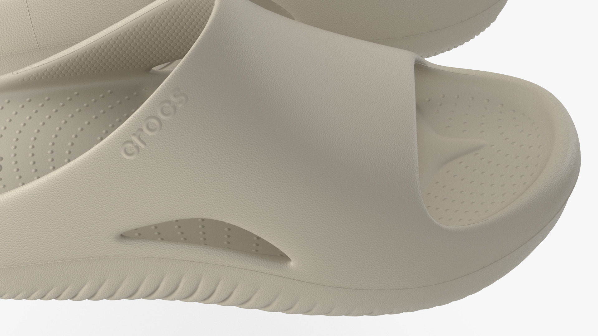 Crocs Mellow Slide Beige 3D model