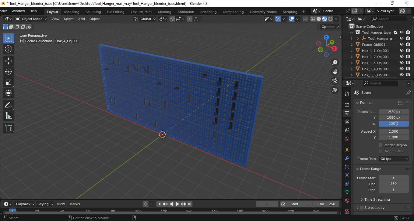 3D Tool Hanger