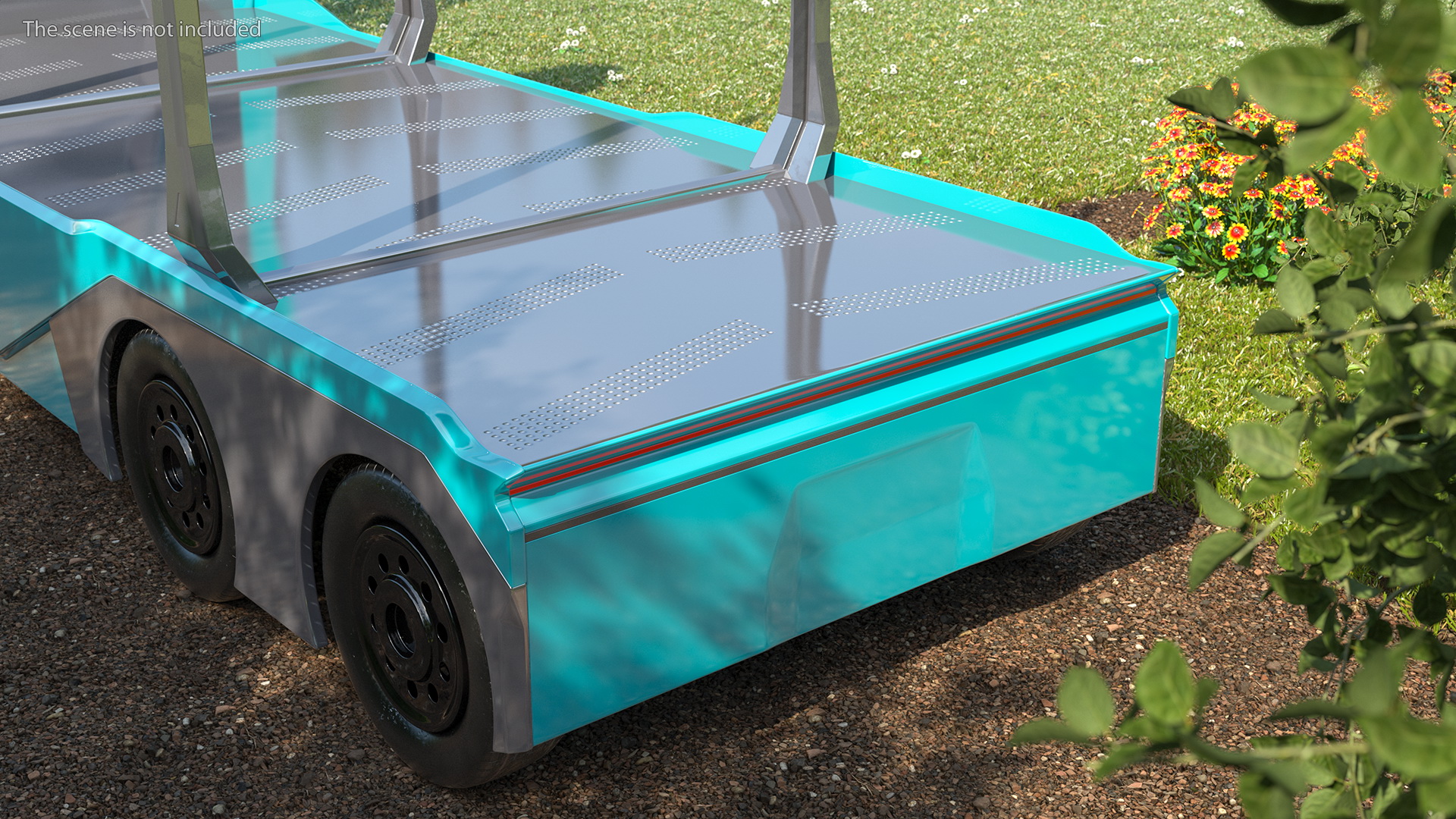 3D Autonomous Electric Logging Truck model
