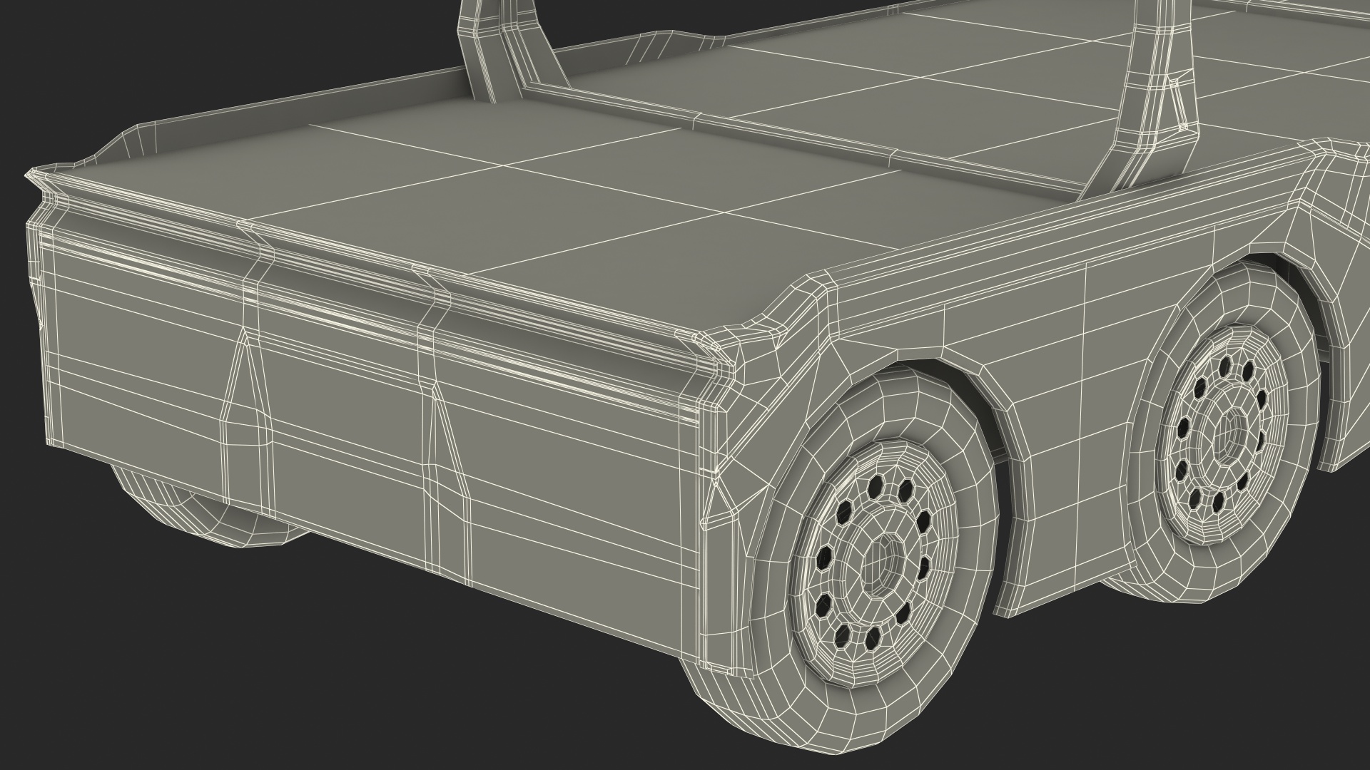 3D Autonomous Electric Logging Truck model