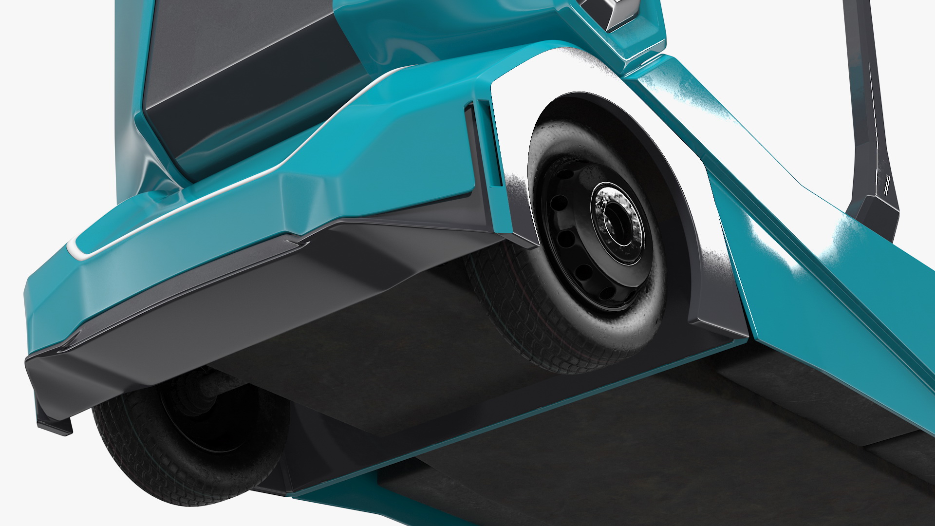 3D Autonomous Electric Logging Truck model