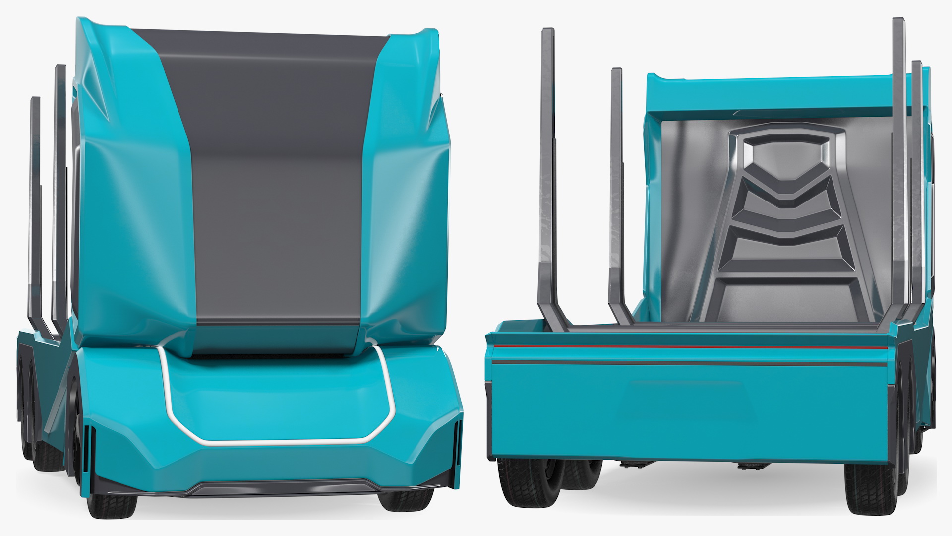 3D Autonomous Electric Logging Truck model