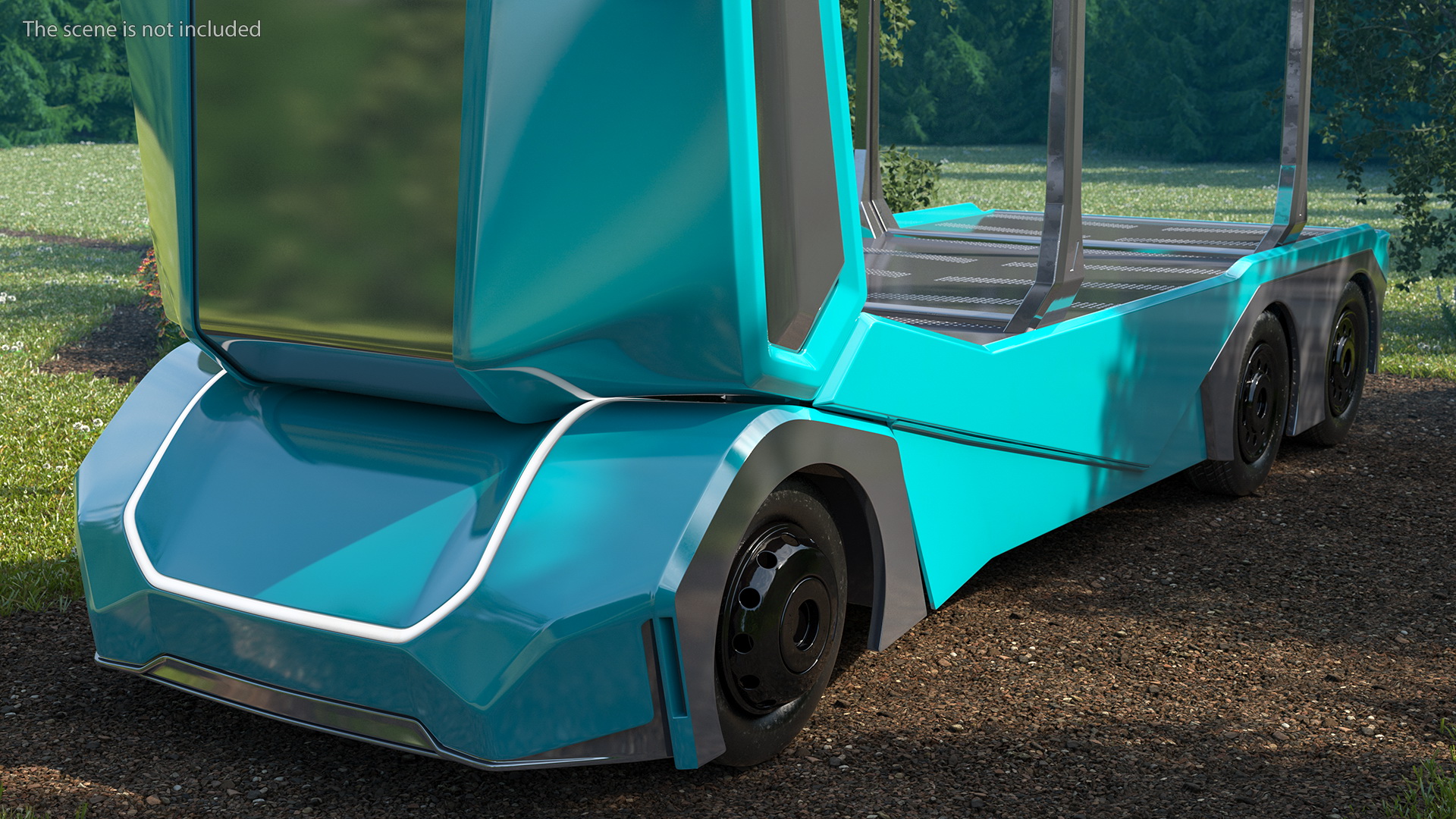 3D Autonomous Electric Logging Truck model