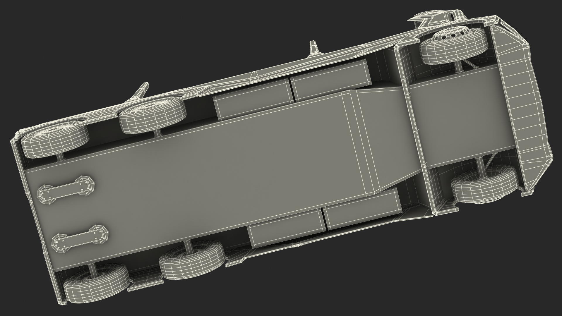 3D Autonomous Electric Logging Truck model