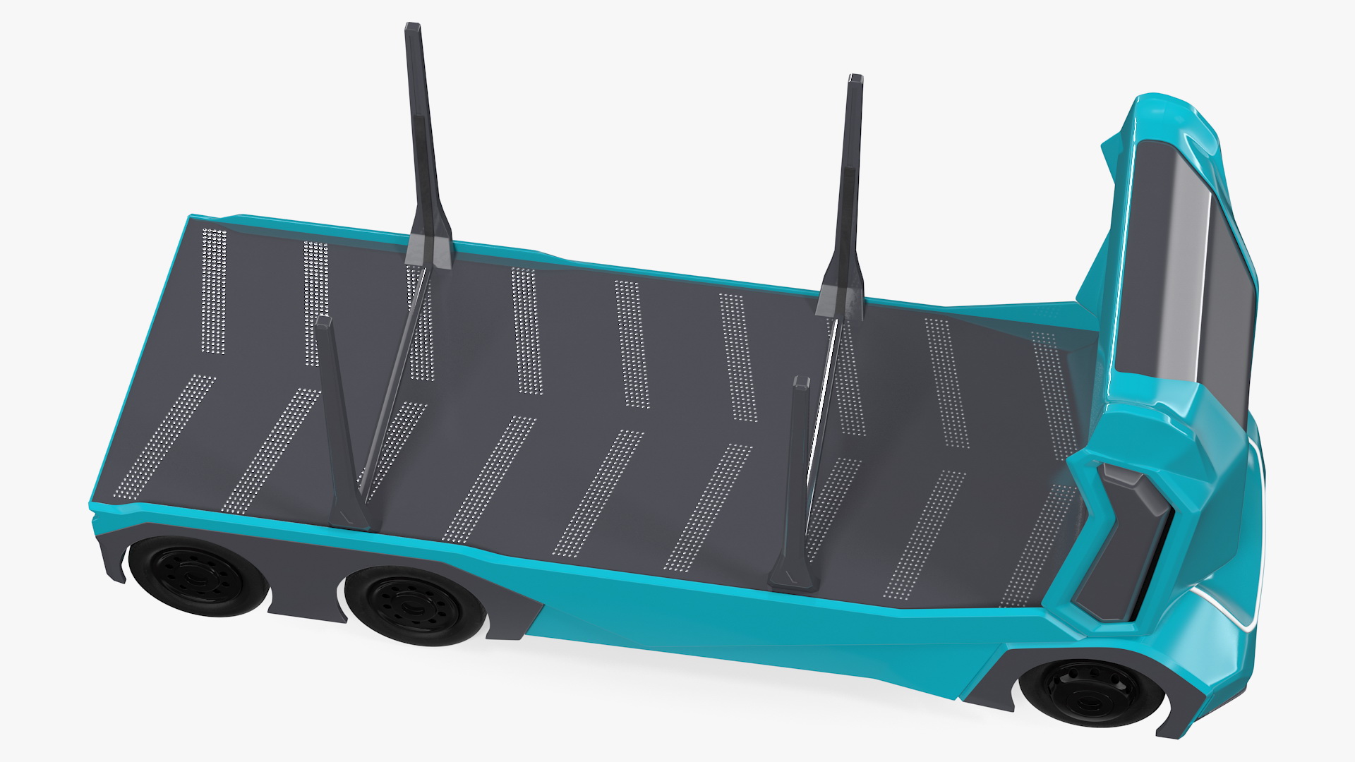 3D Autonomous Electric Logging Truck model