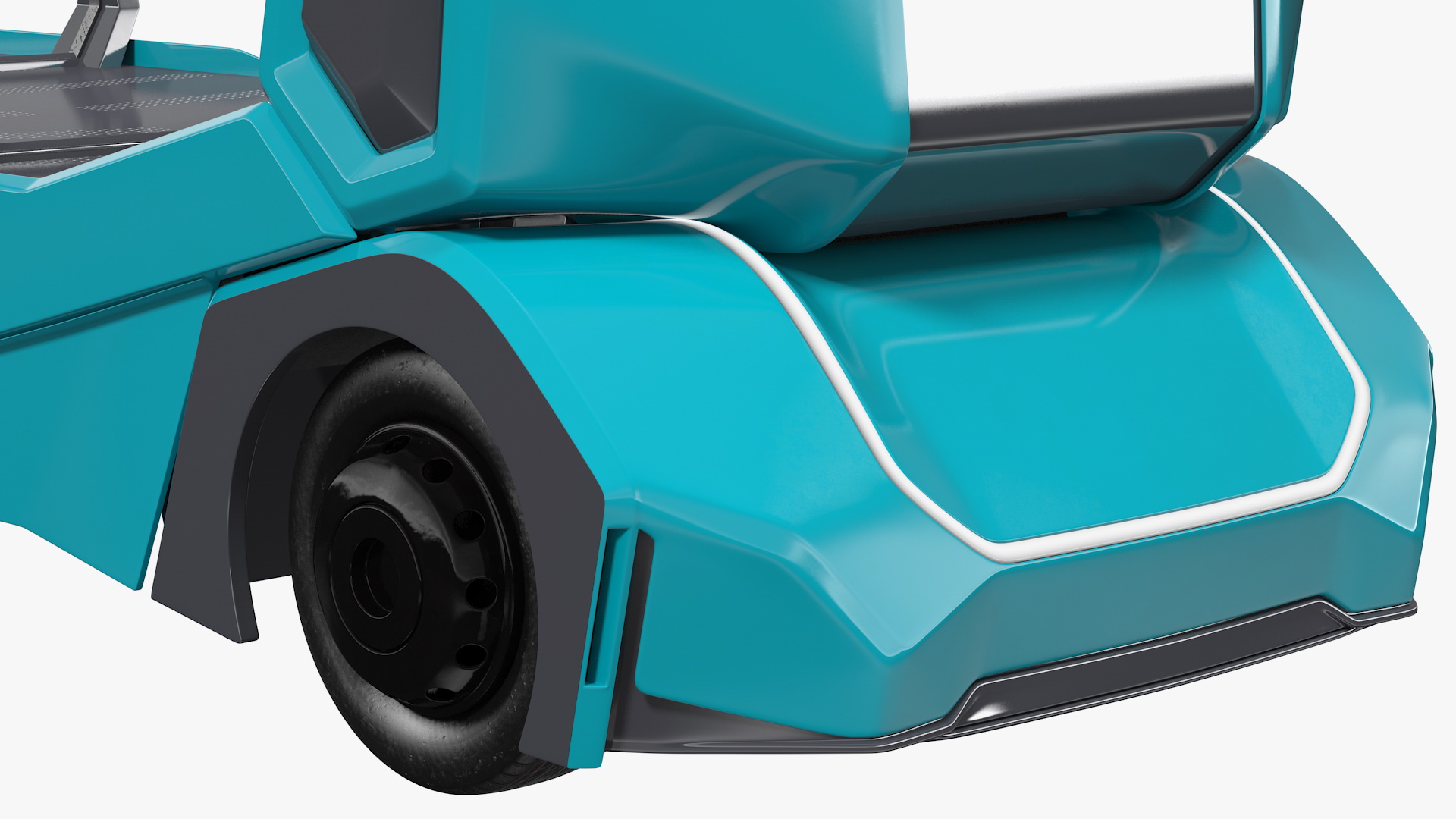 3D Autonomous Electric Logging Truck model
