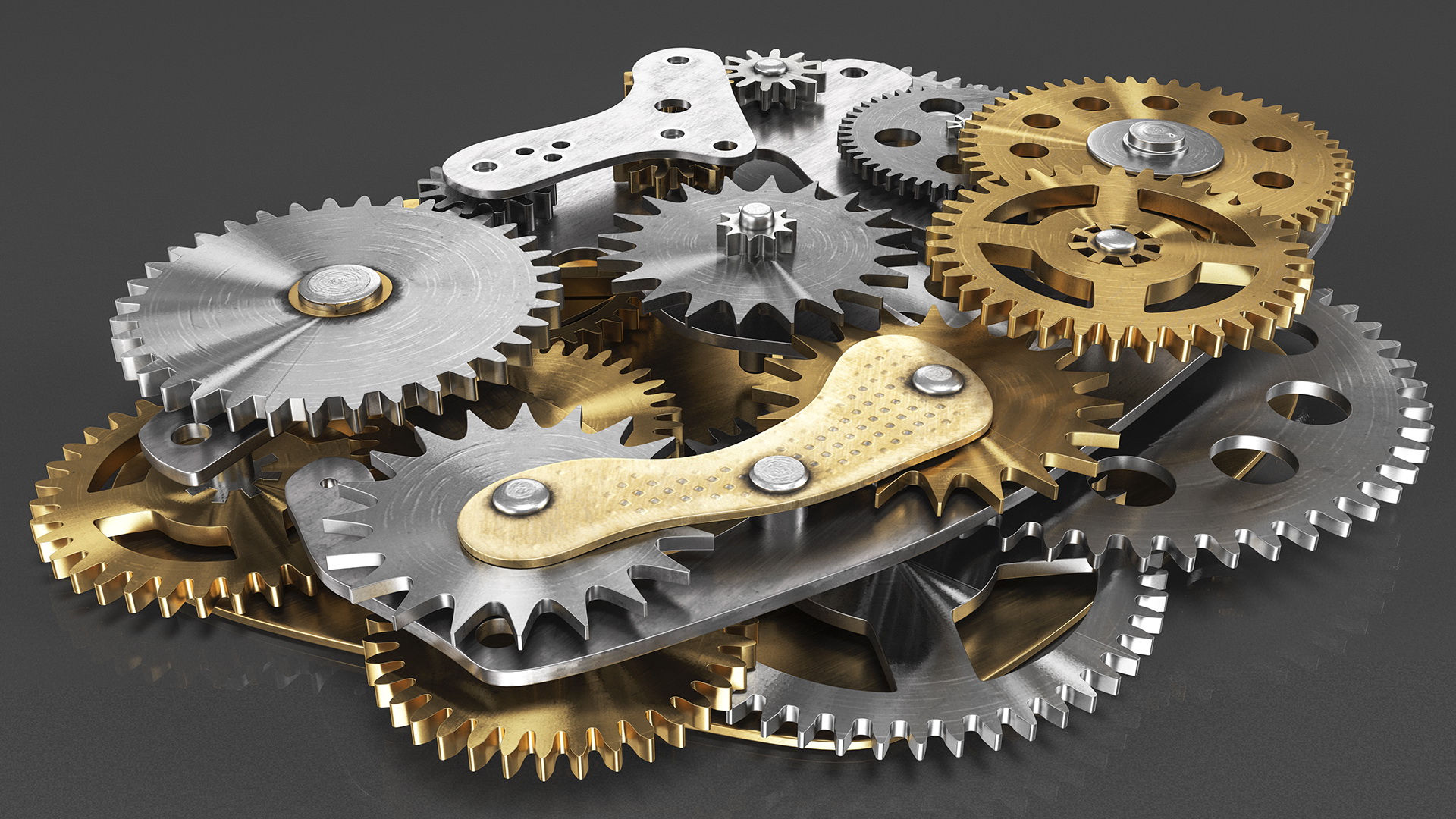 3D model Cog Gears Mechanism Mixed