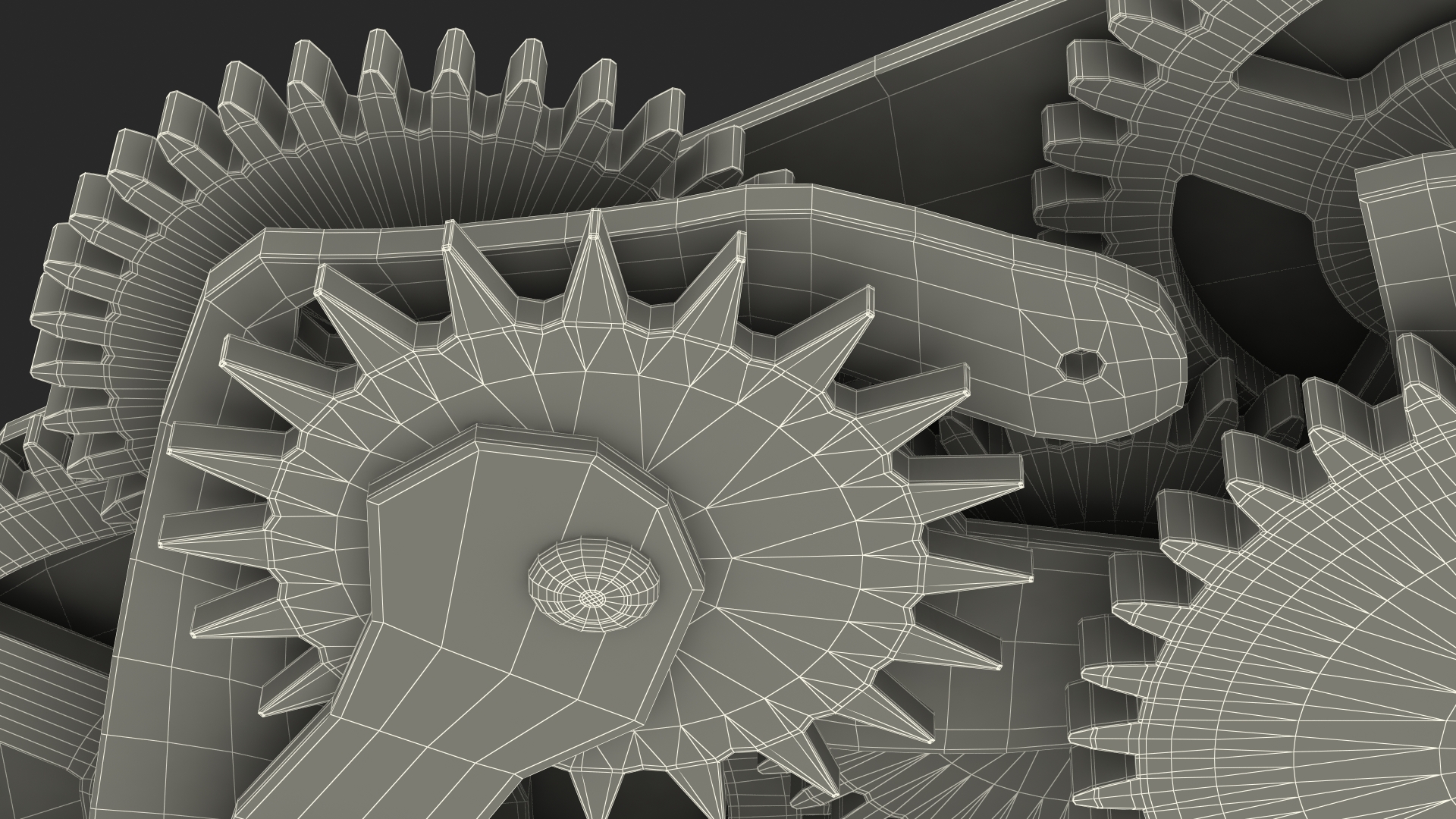 3D model Cog Gears Mechanism Mixed