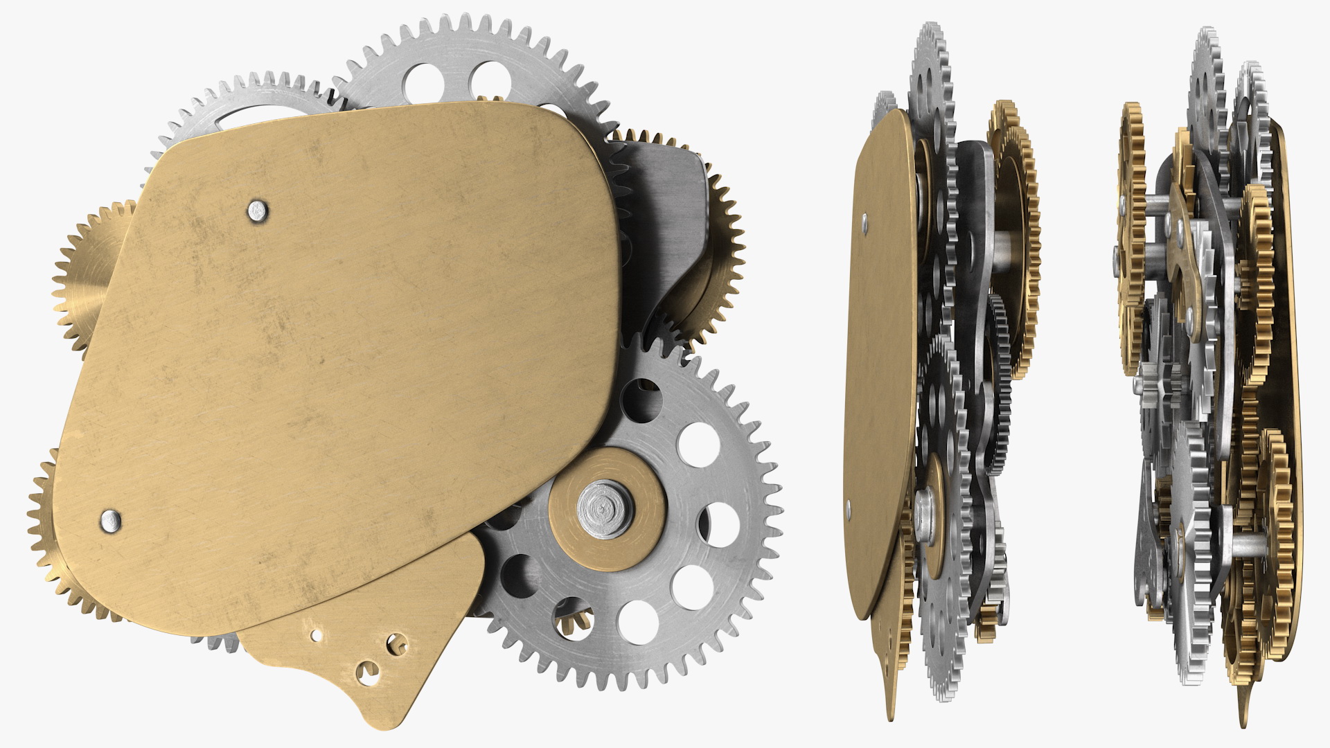3D model Cog Gears Mechanism Mixed