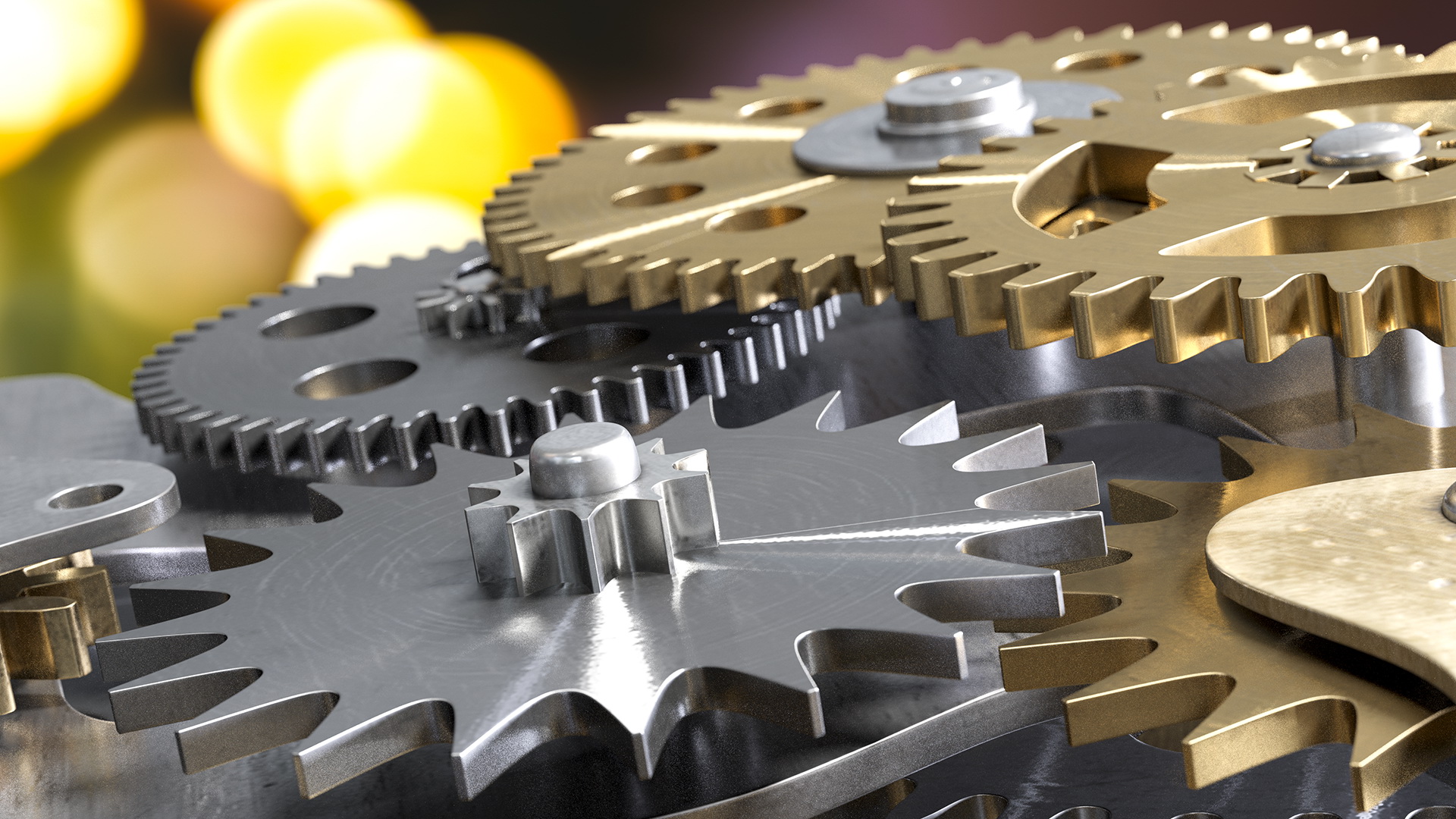 3D model Cog Gears Mechanism Mixed