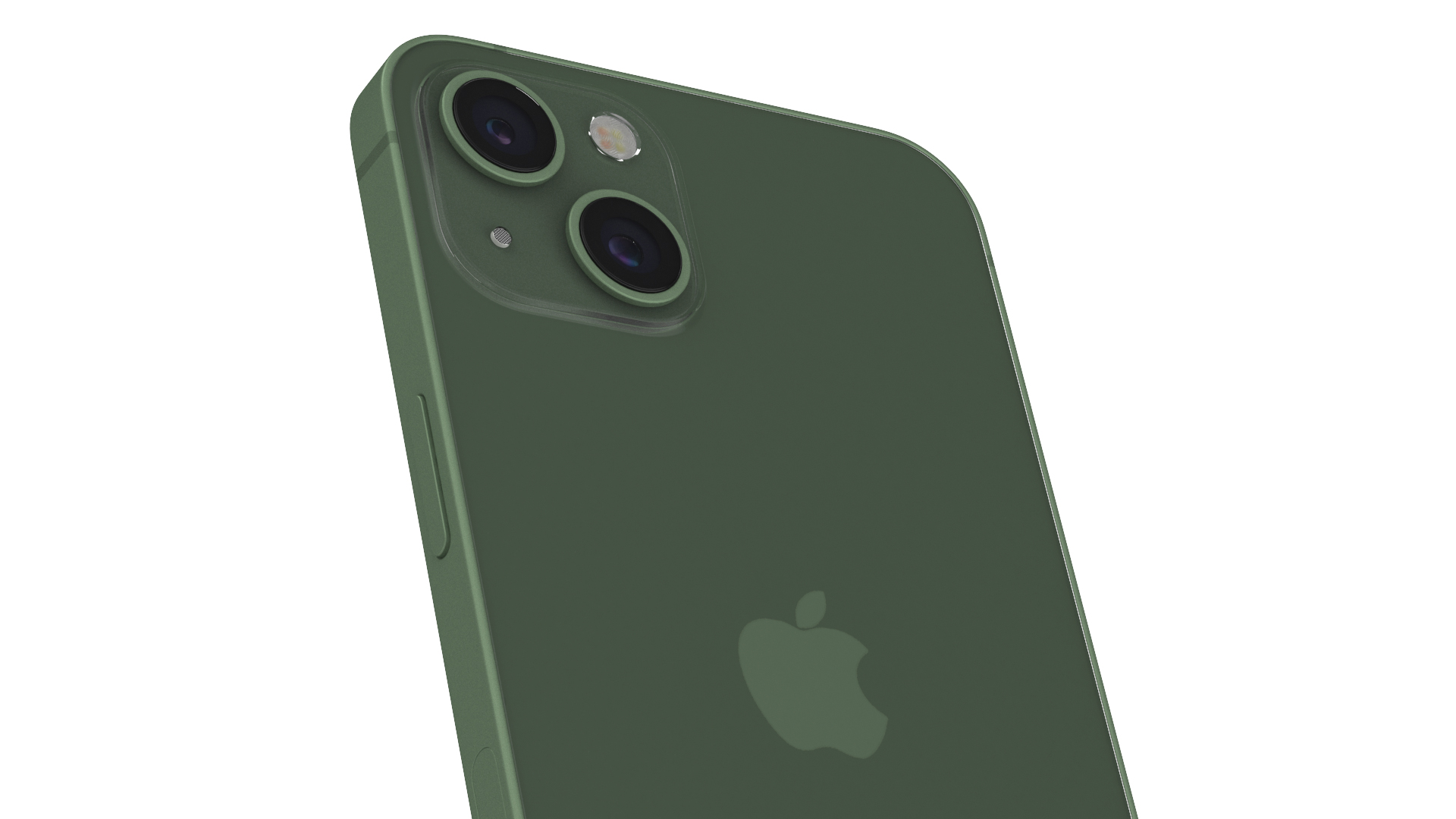 3D Green Apple iPhone 13
