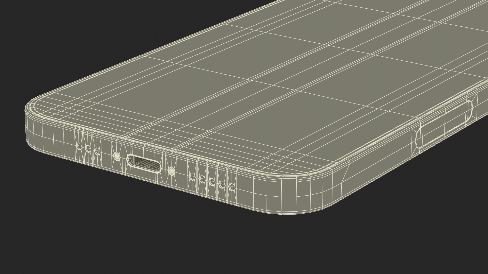 3D Green Apple iPhone 13