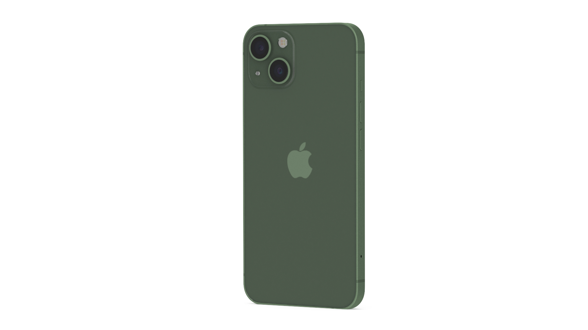 3D Green Apple iPhone 13
