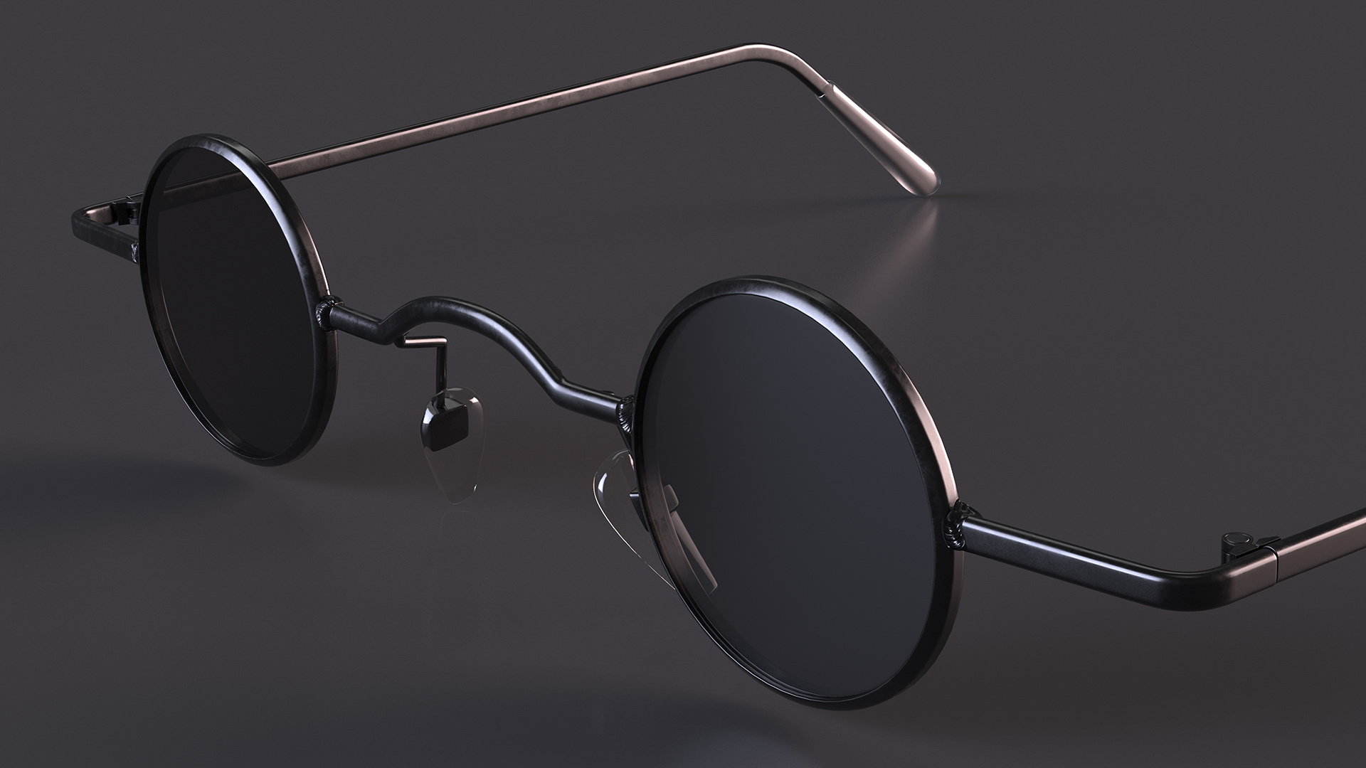 3D model Unisex Vintage Rock Punk Sunglasses
