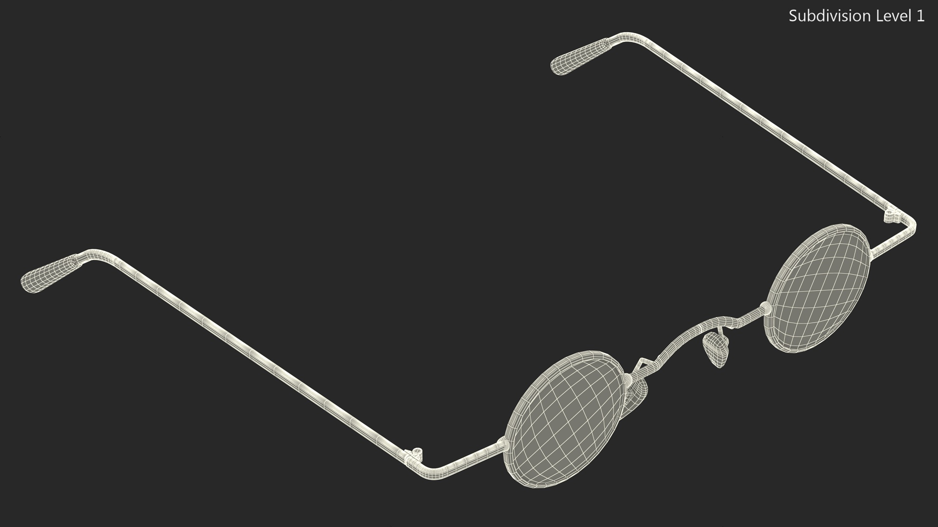 3D model Unisex Vintage Rock Punk Sunglasses