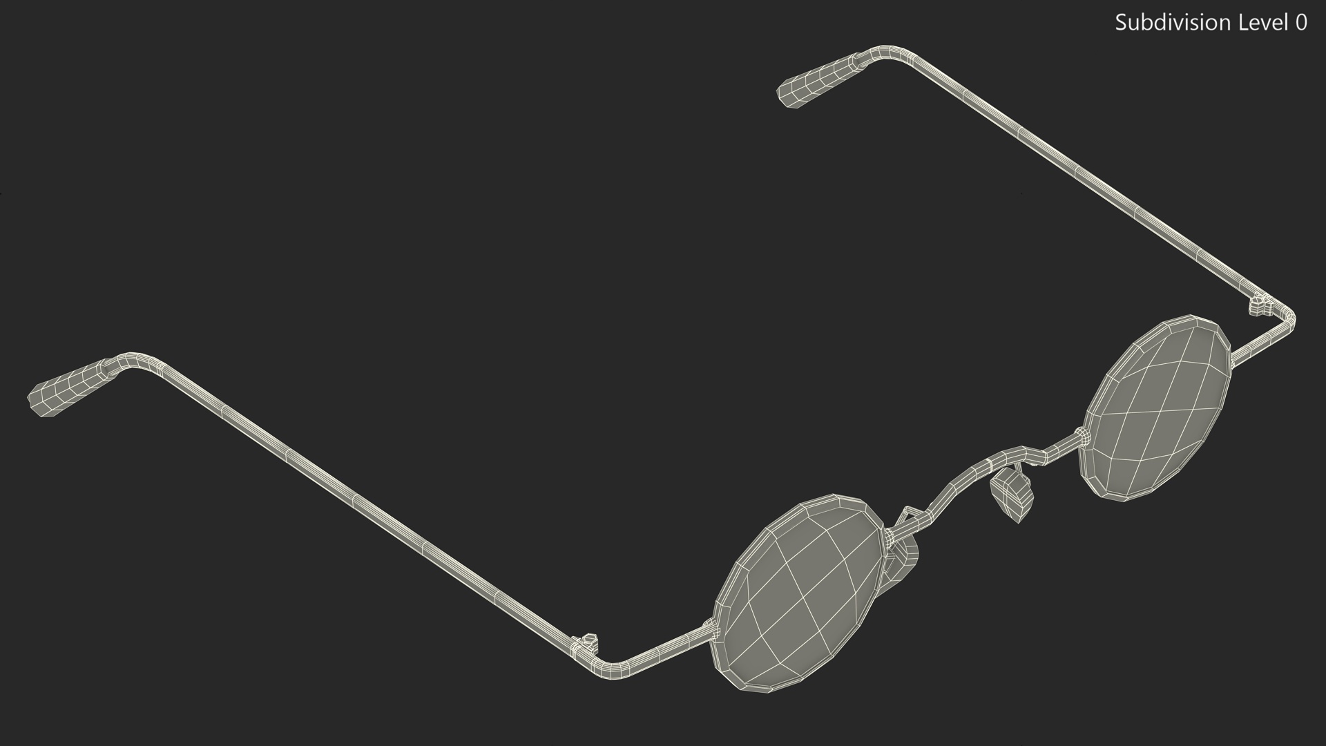 3D model Unisex Vintage Rock Punk Sunglasses