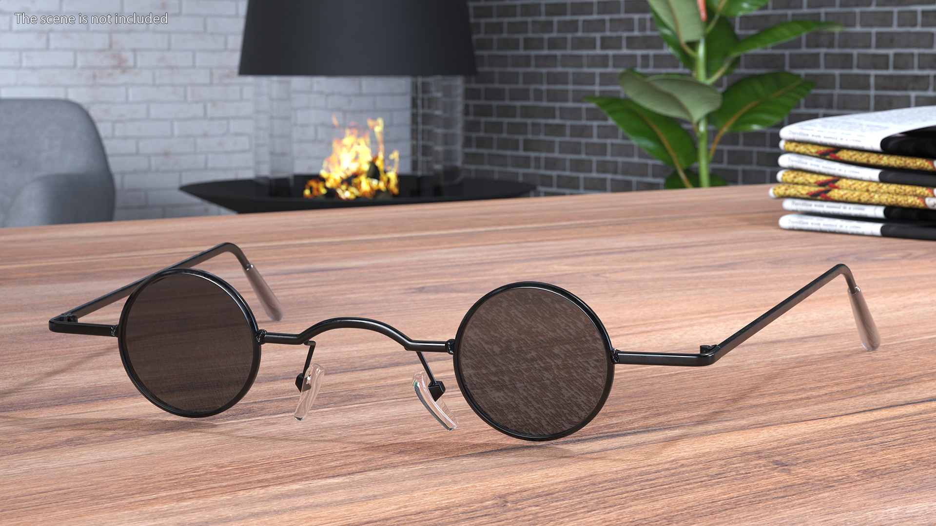 3D model Unisex Vintage Rock Punk Sunglasses