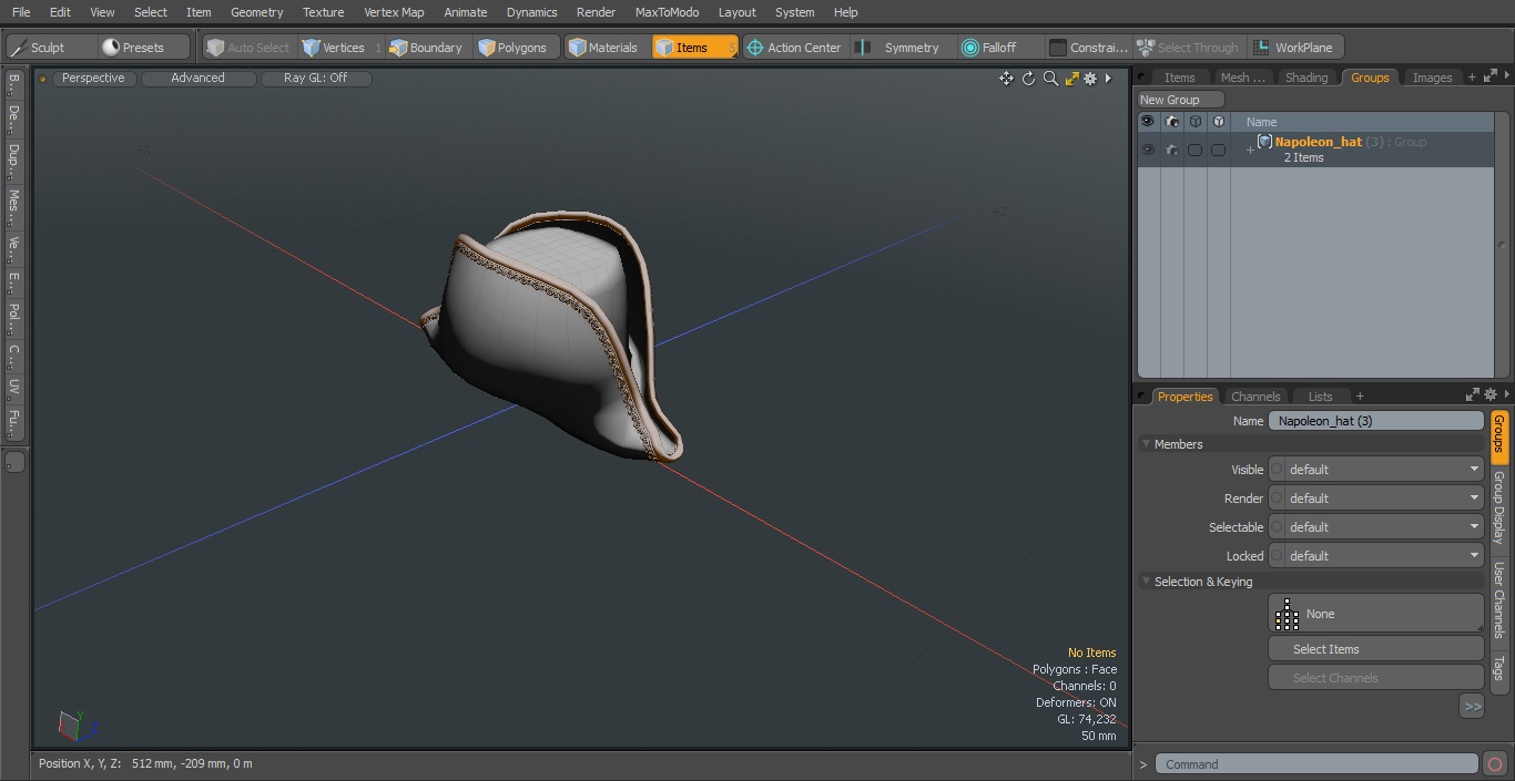 Napoleon hat 3D