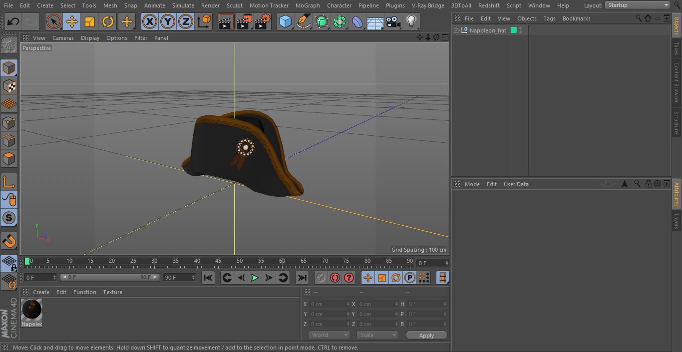 Napoleon hat 3D