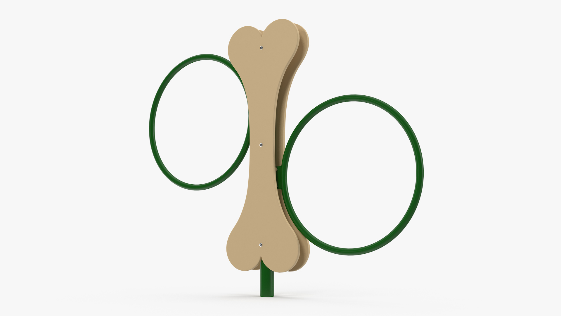 Dog Park Hoop Jump Green 3D model