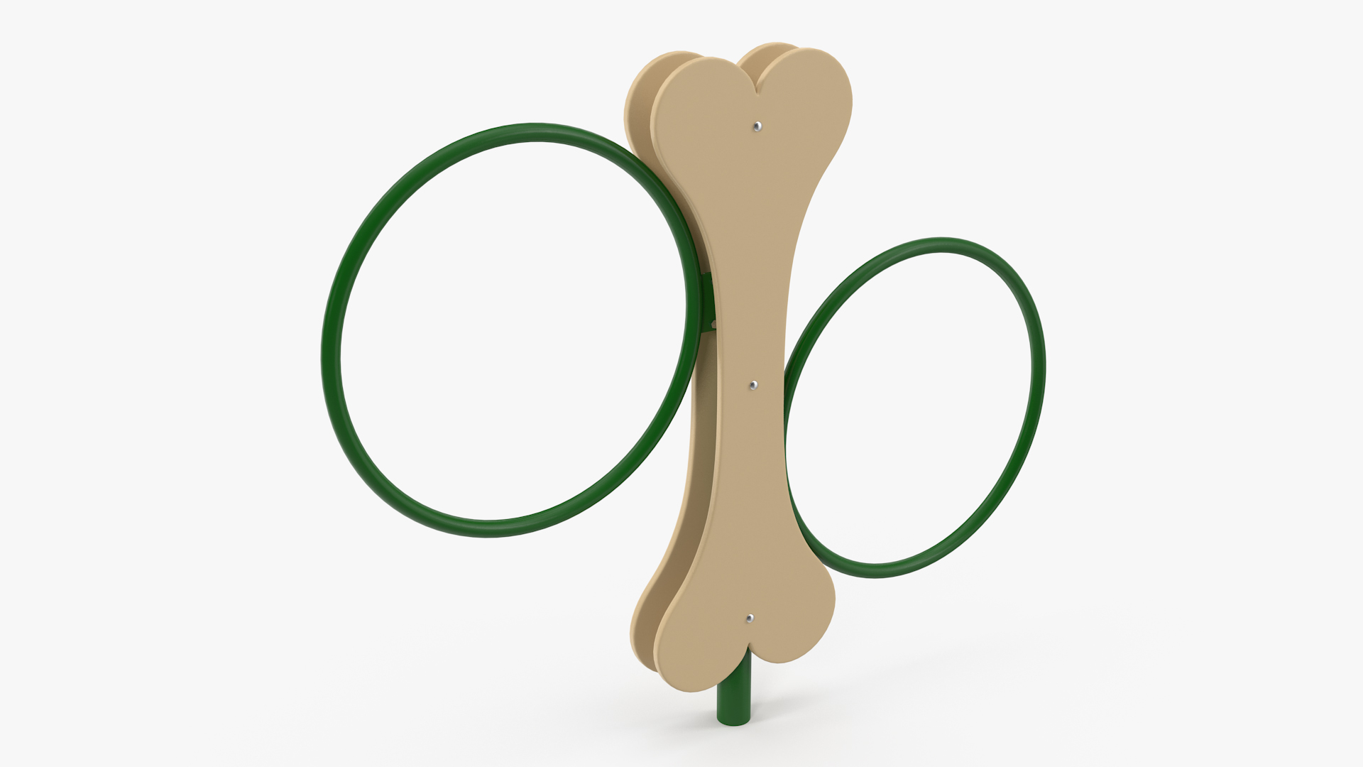 Dog Park Hoop Jump Green 3D model