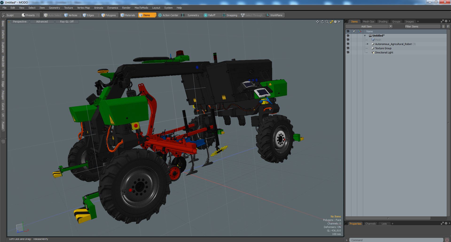 Autonomous Agricultural Robot 3D model