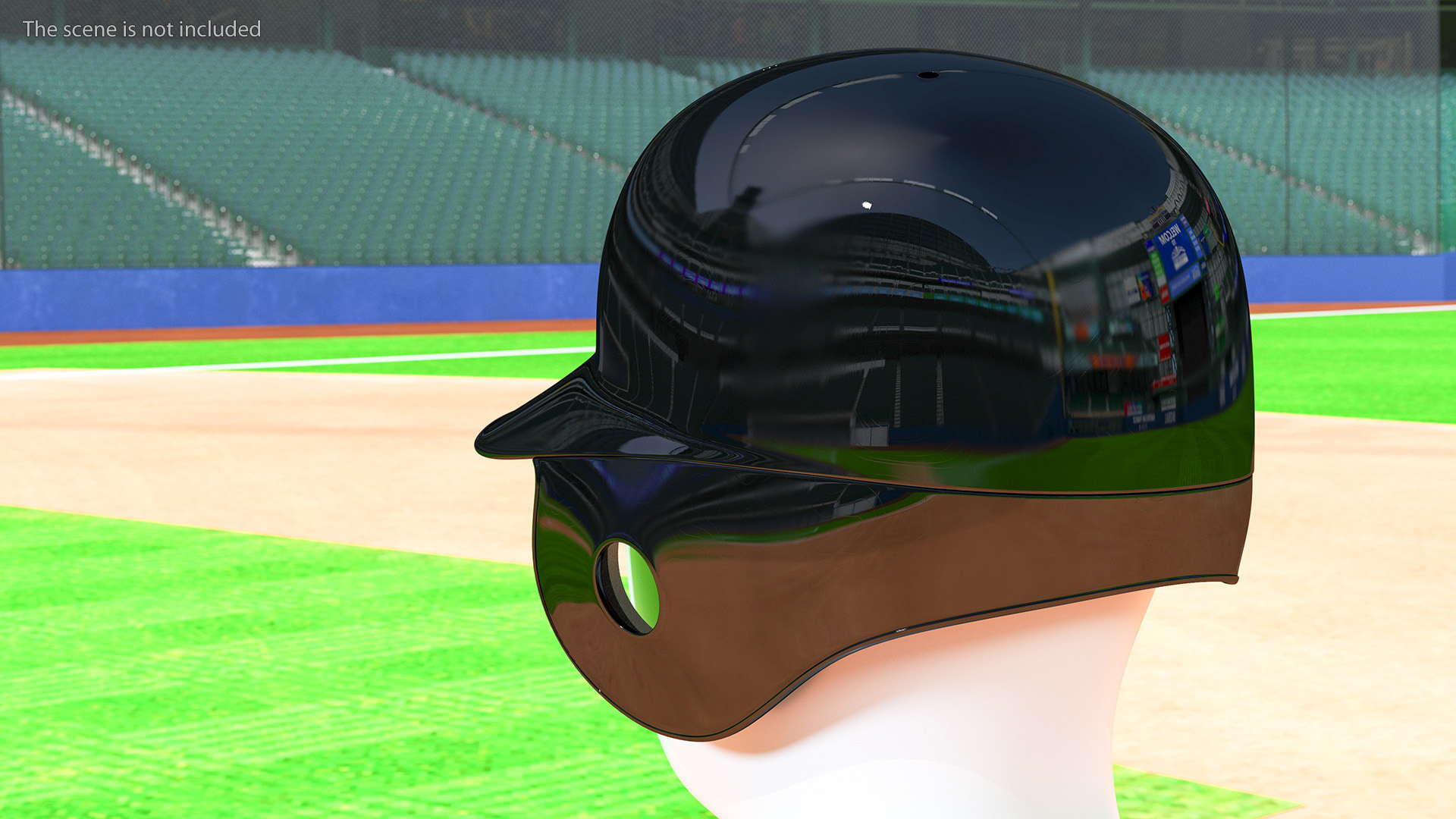 3D model Baseball Helmet Jaw Guard