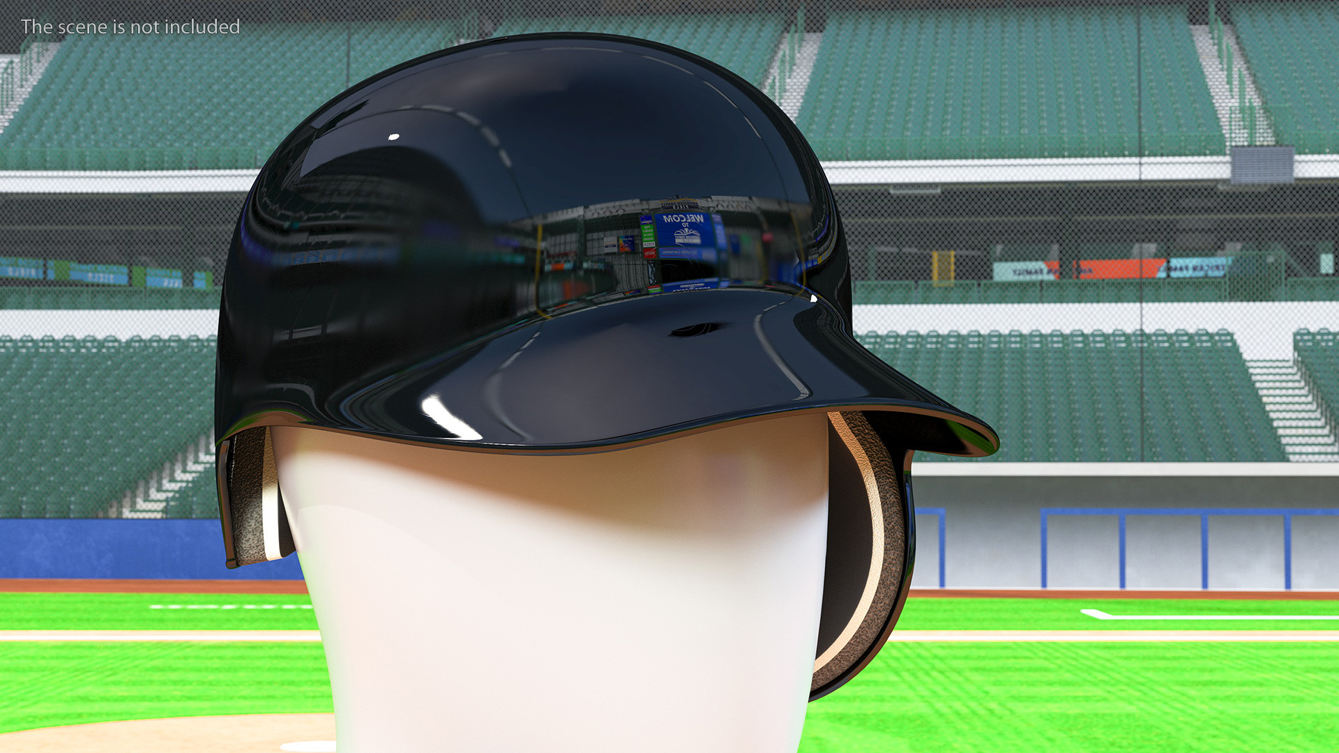 3D model Baseball Helmet Jaw Guard
